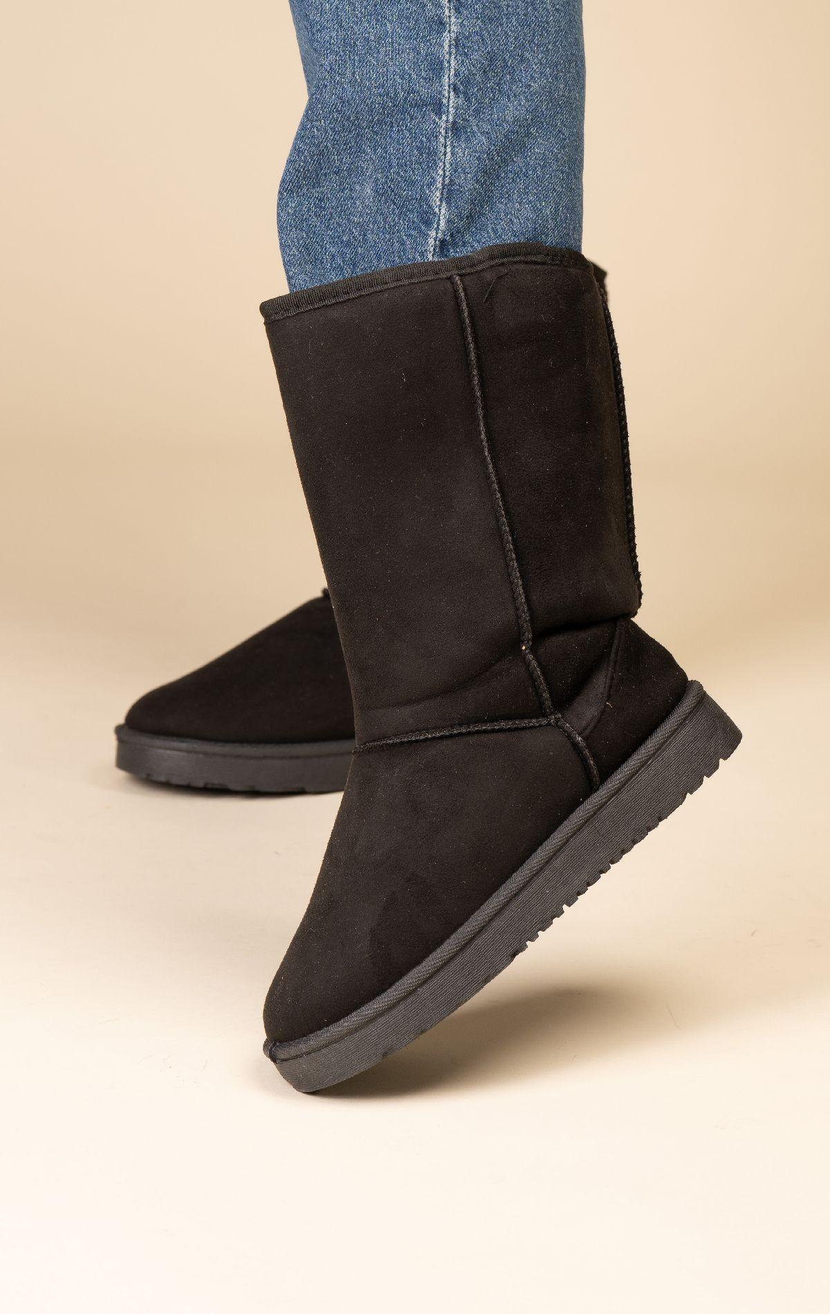 Bota Comfy Mujer Negro Celia Chinitown-4