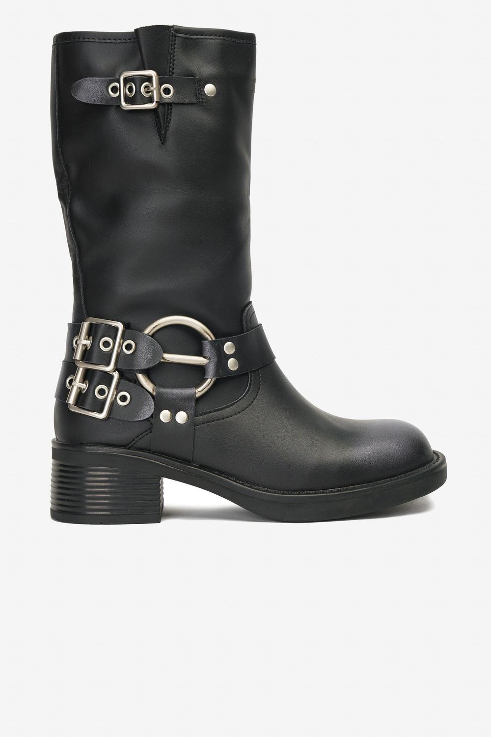 Bota Mujer Negro Nelfa Thunder Blue-0