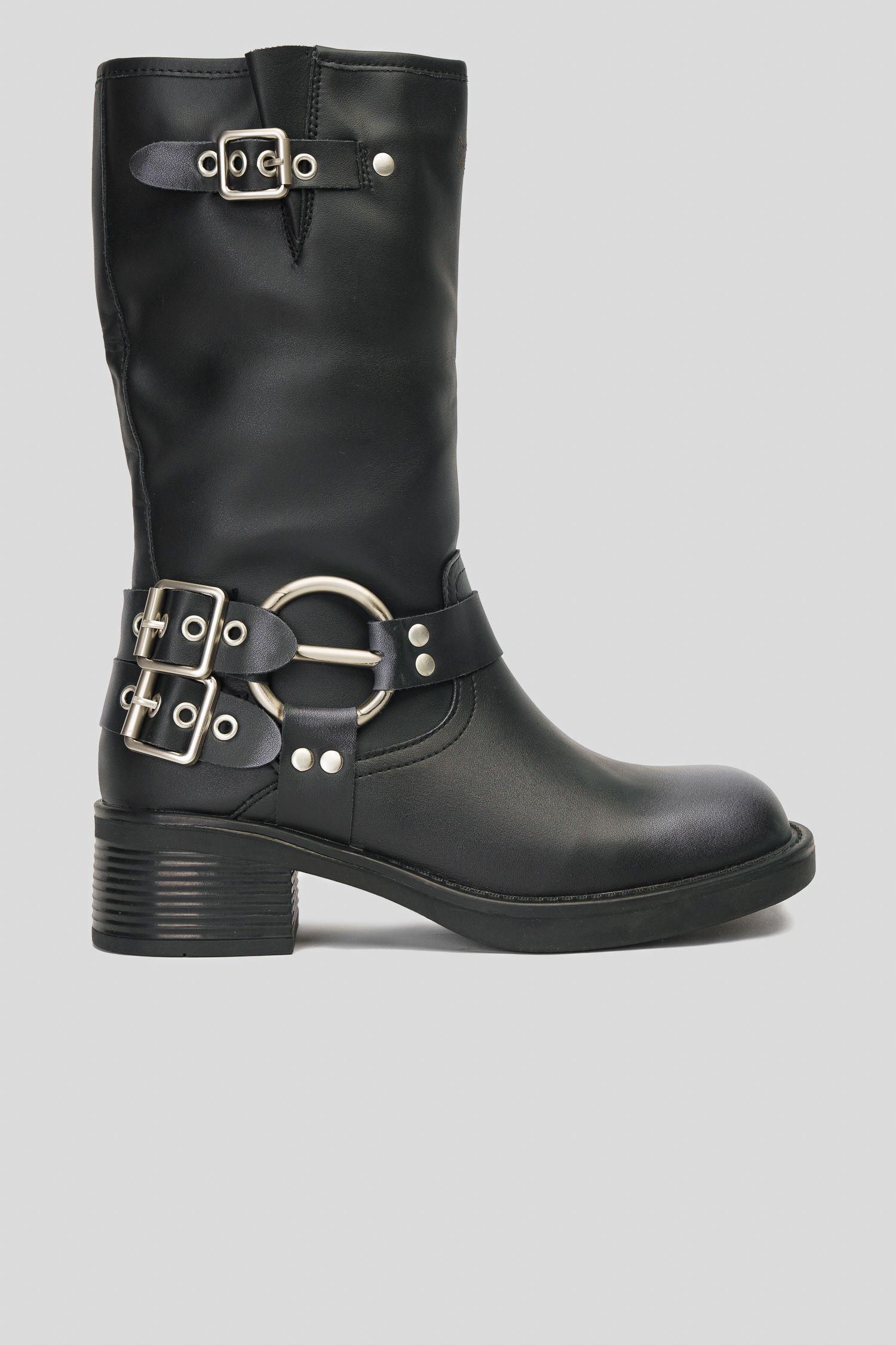 Bota Mujer Negro Nelfa Thunder Blue-0