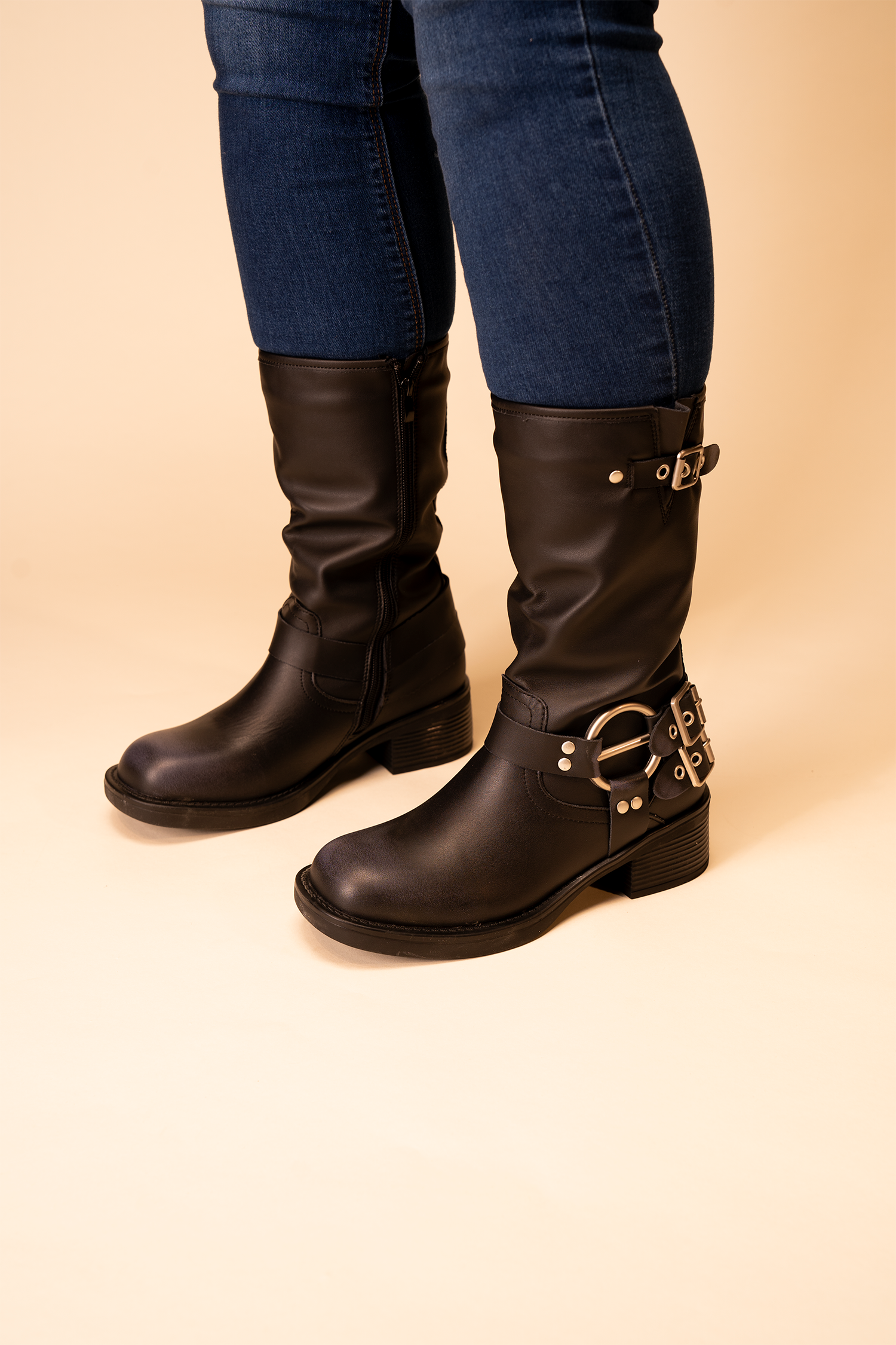 Bota Mujer Negro Nelfa Thunder Blue-1