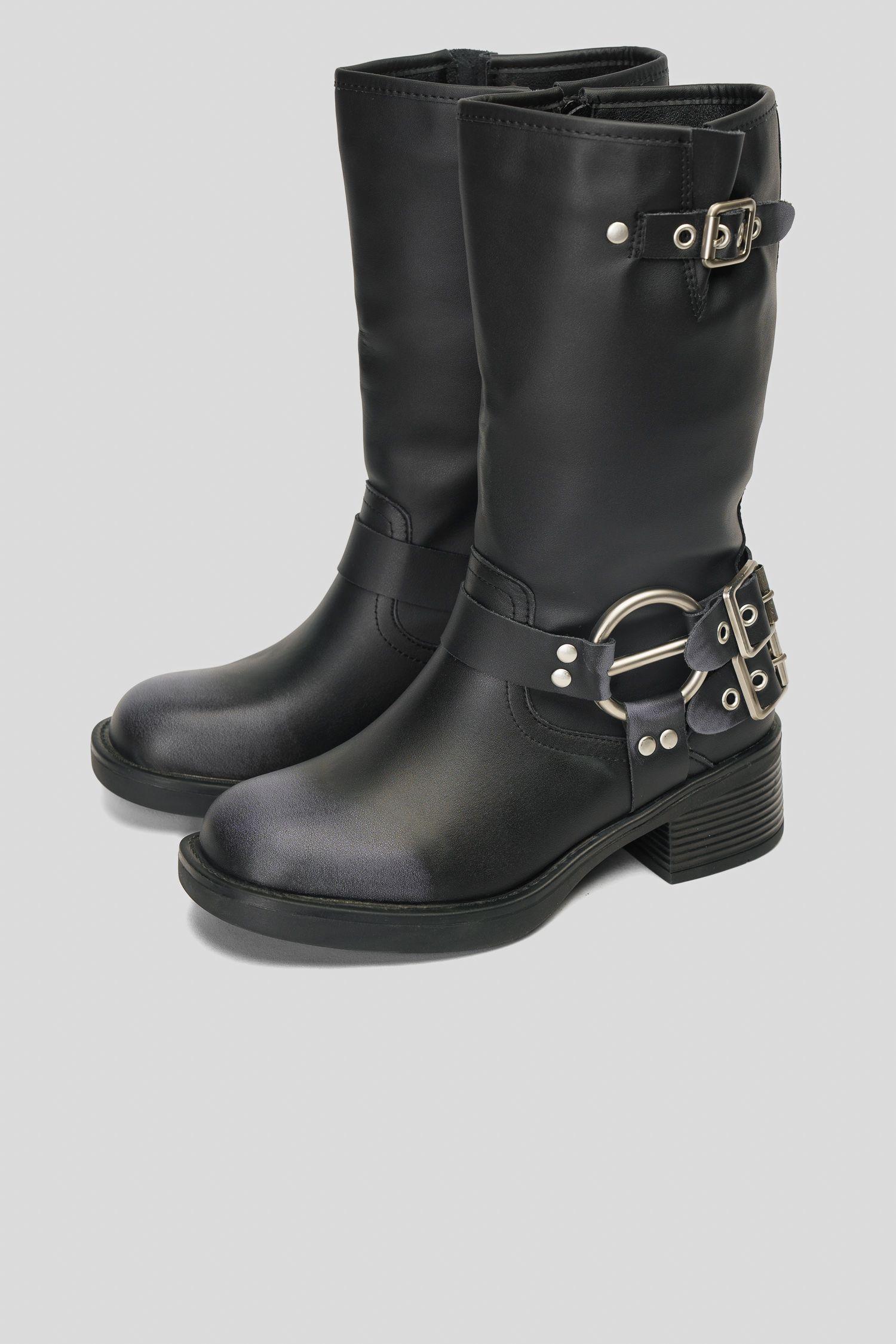 Bota Mujer Negro Nelfa Thunder Blue-2