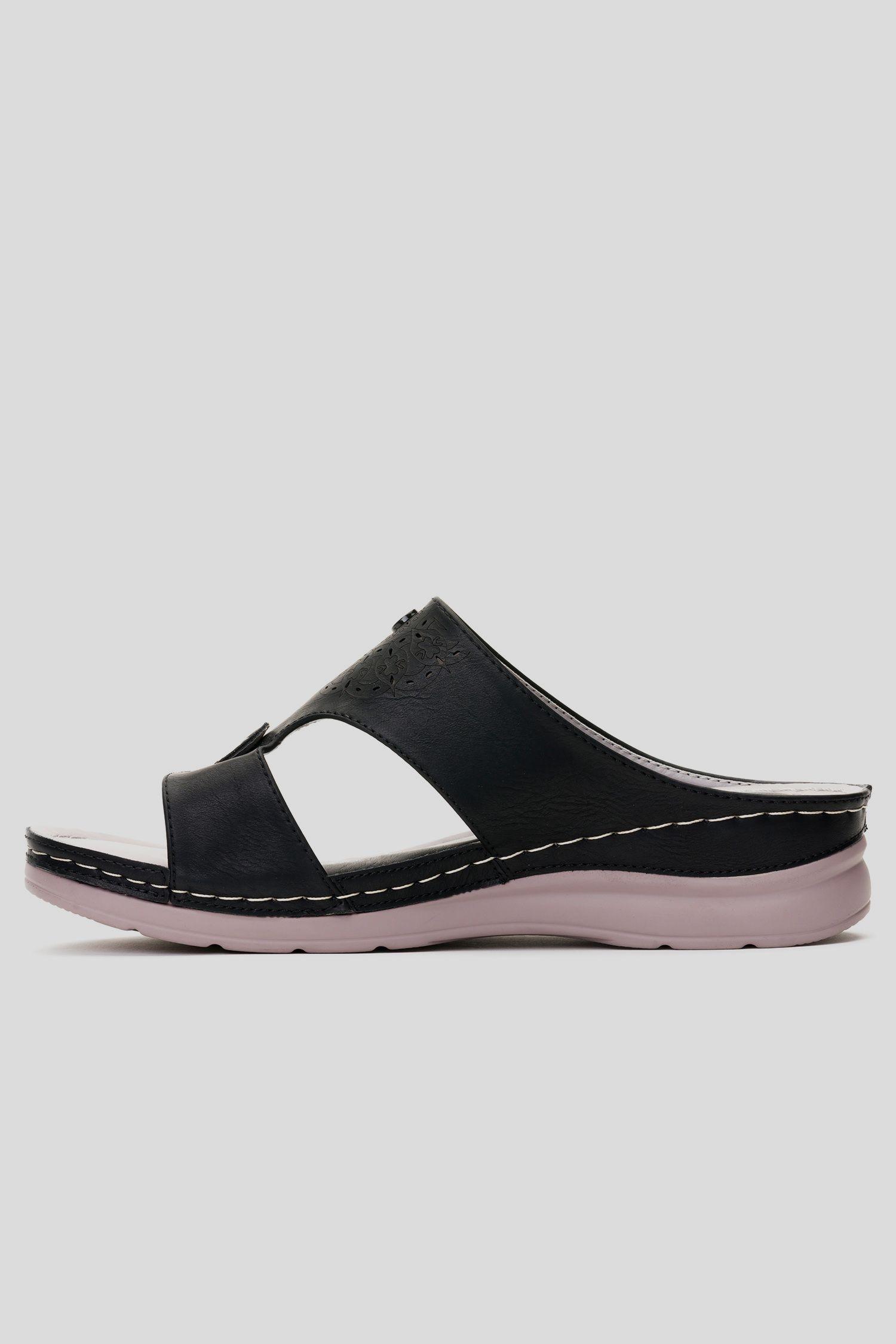 Sandalia Mujer Negro Kibo Chancleta-1