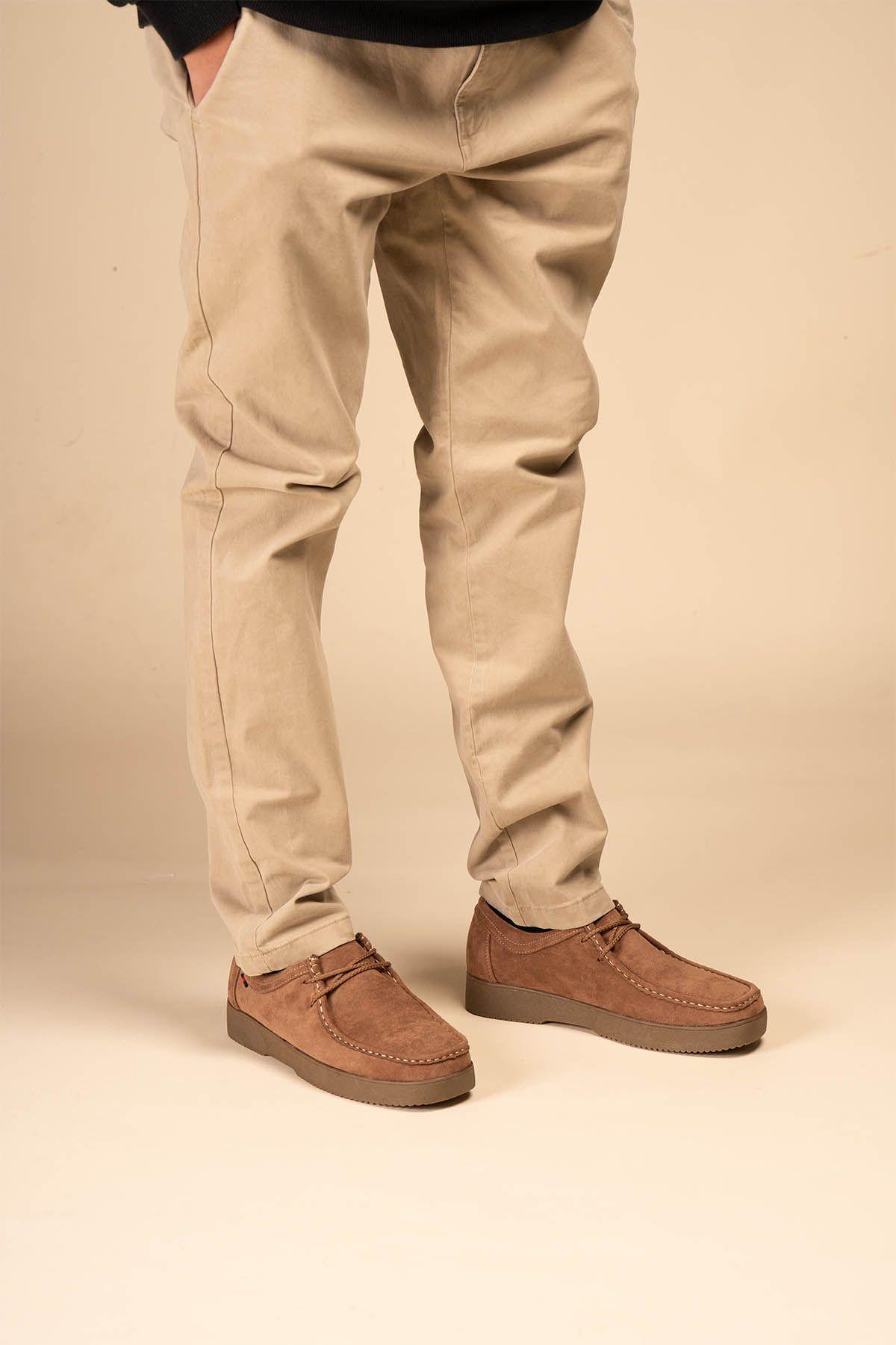 Zapato Casual Hombre Kakhi Harald Chinitown-1