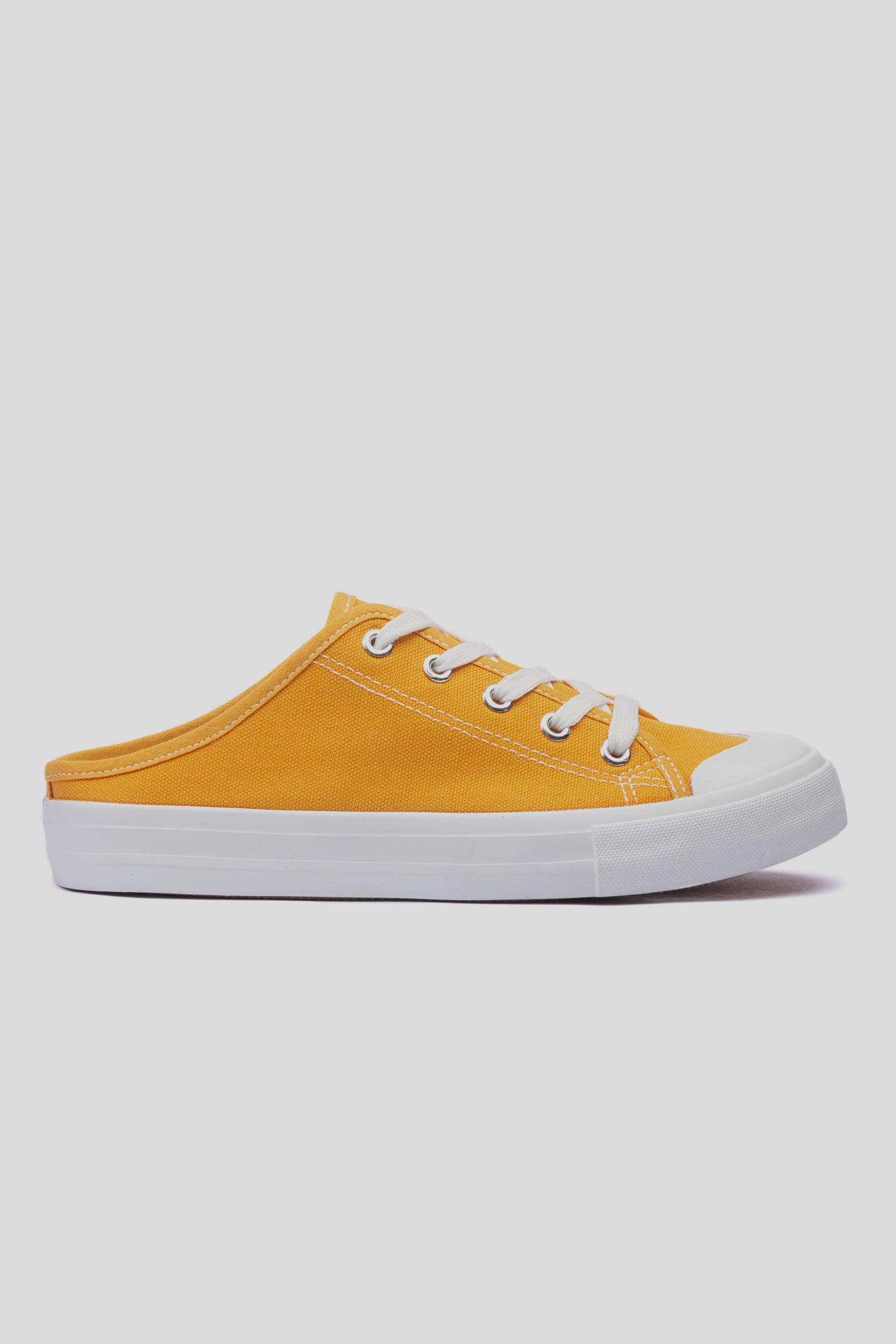 Zapatilla Mujer Amarillo Mule Chancleta-0