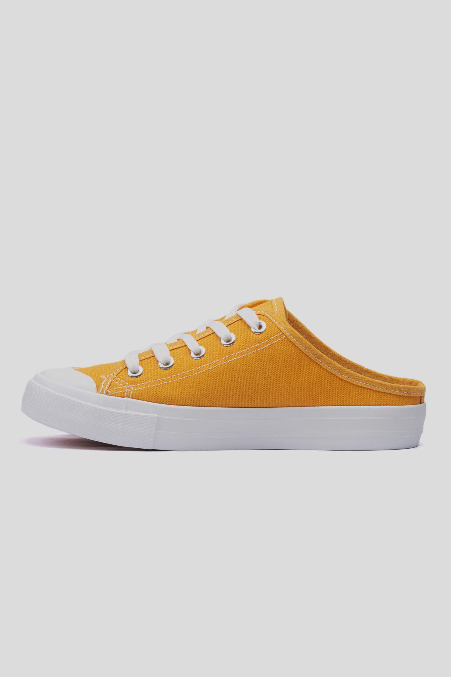 Zapatilla Mujer Amarillo Mule Chancleta-1