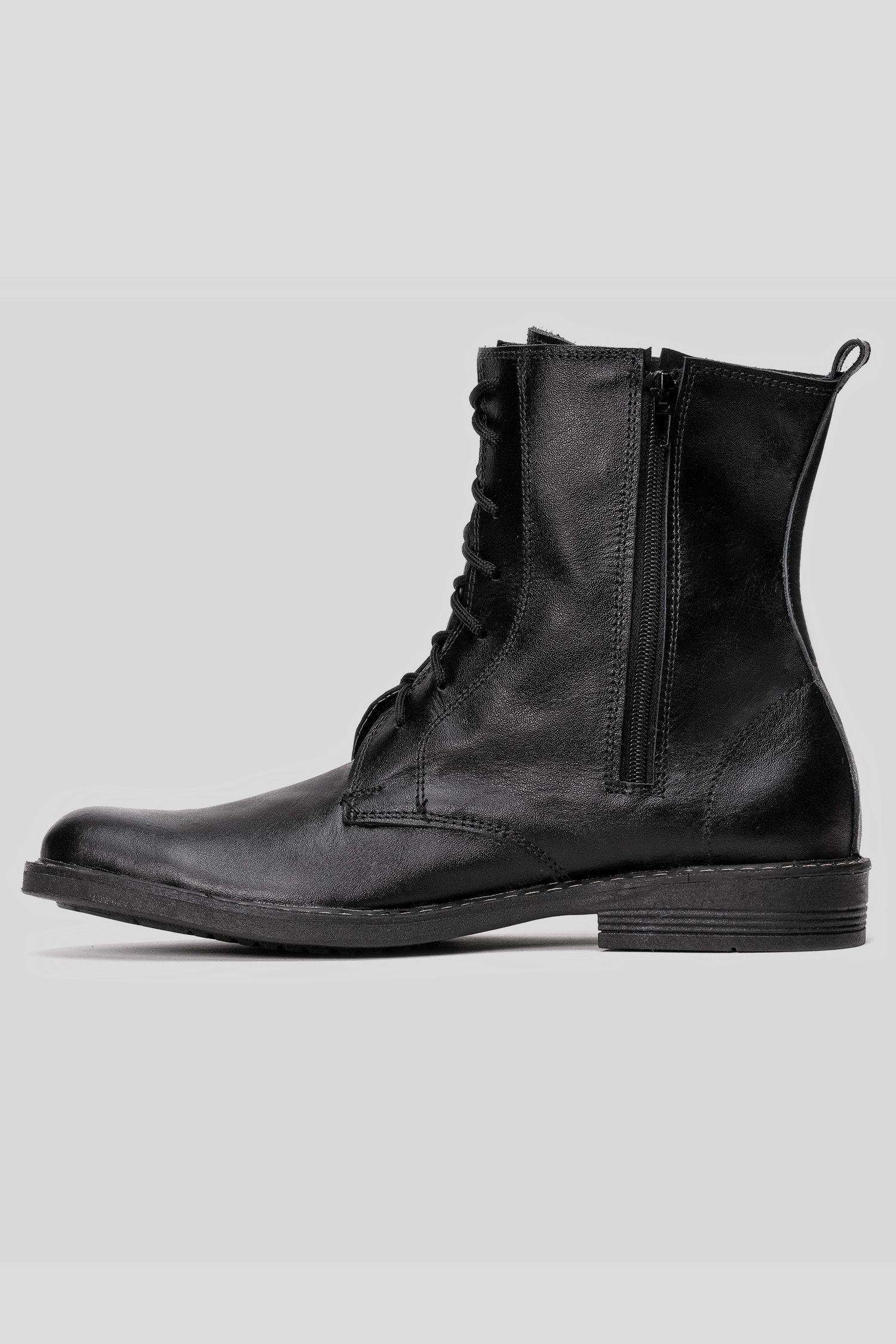 Bota Cuero Angol Negro Barrientos-1