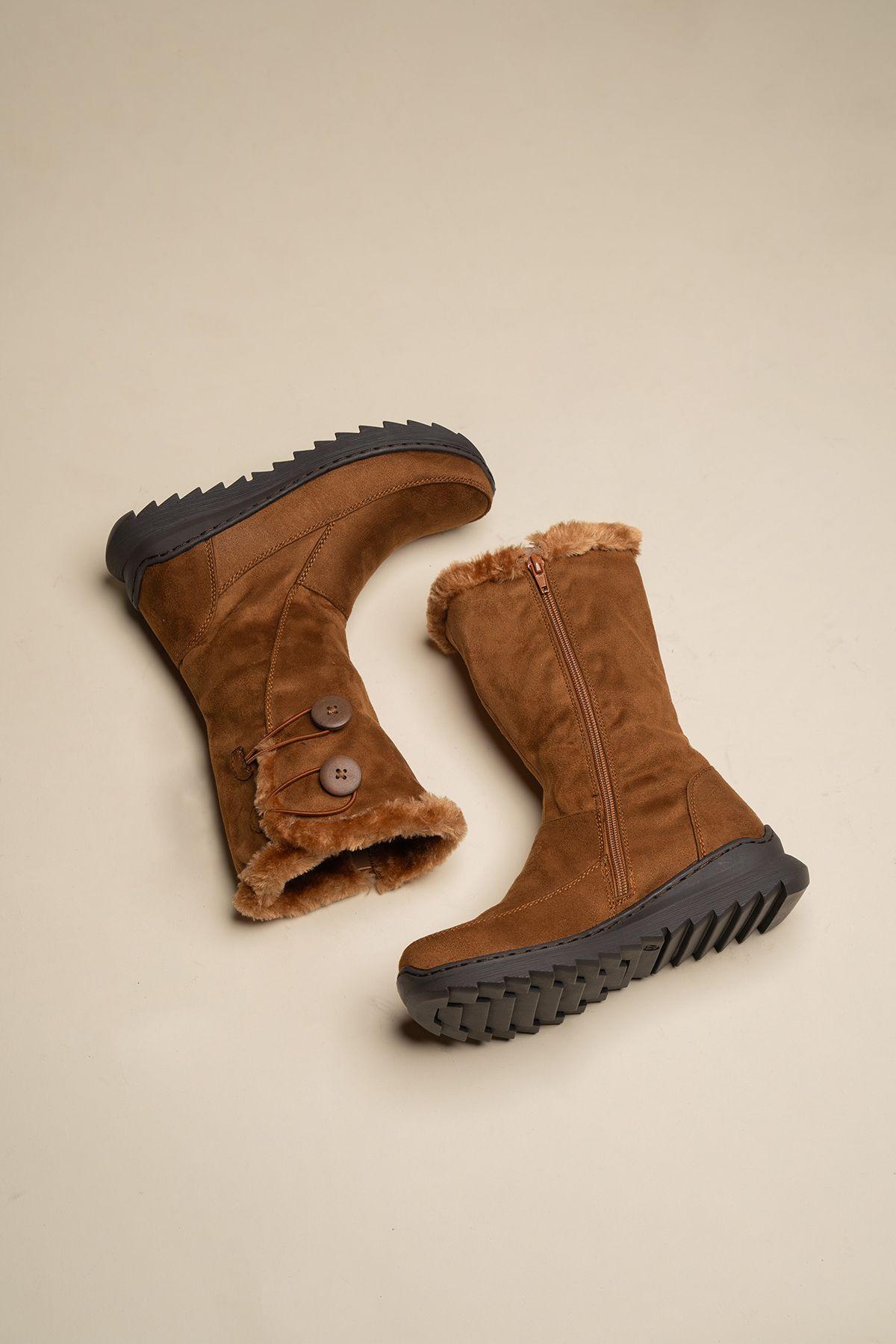 Bota Casual Mujer Camel Mariella Chinitown-4