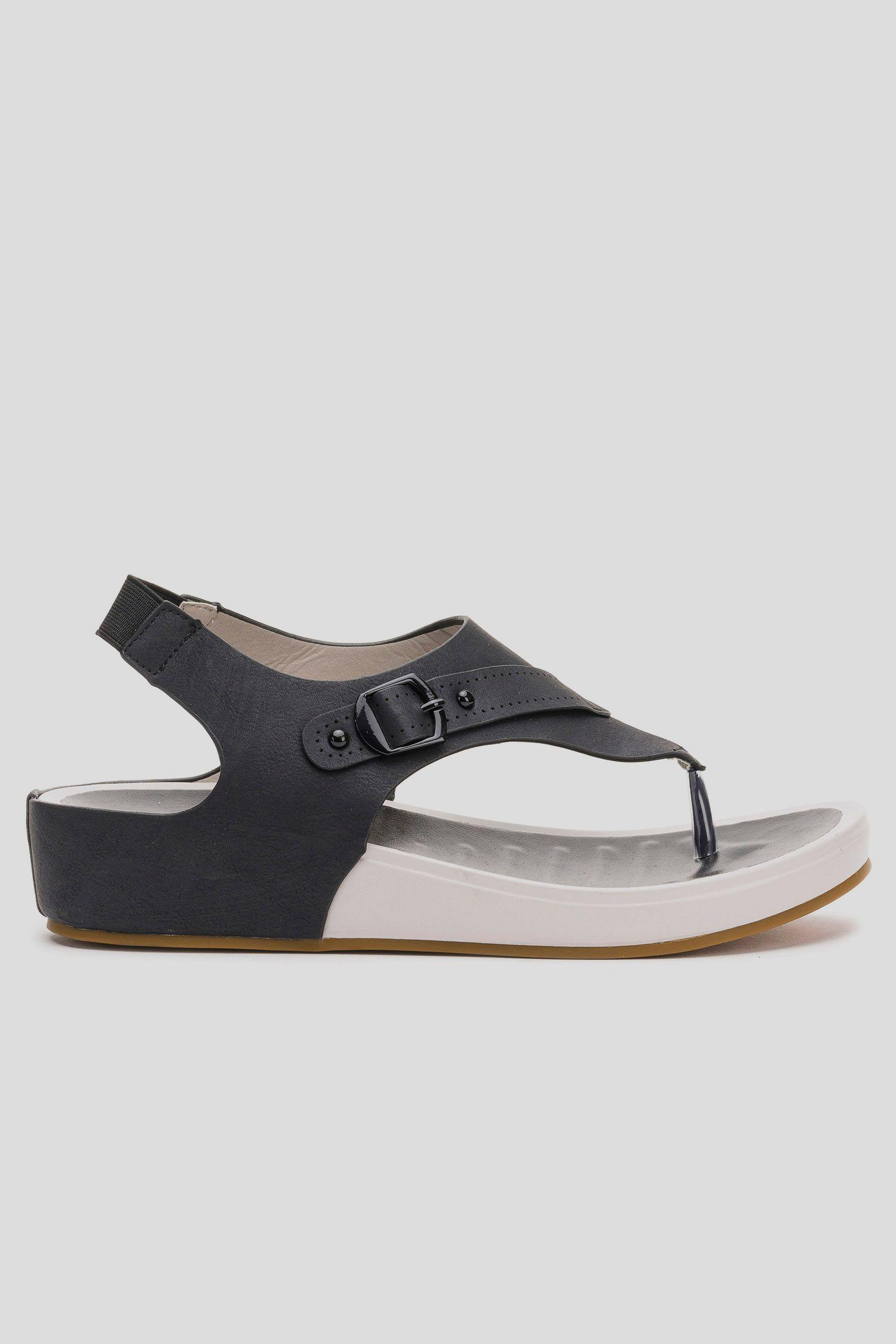 Sandalia Mujer Negro Aria Thunder Blue-0
