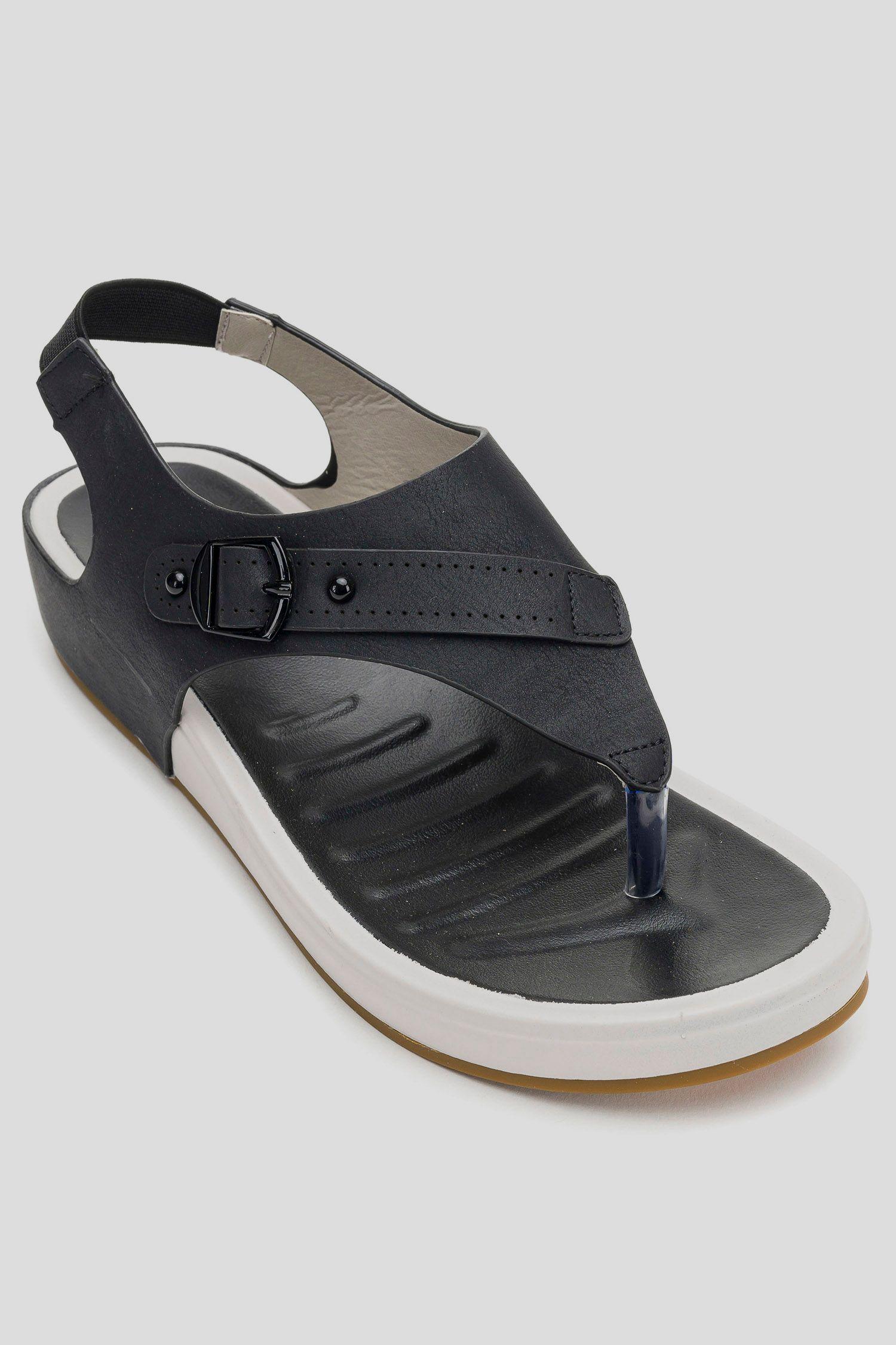 Sandalia Mujer Negro Aria Thunder Blue-2