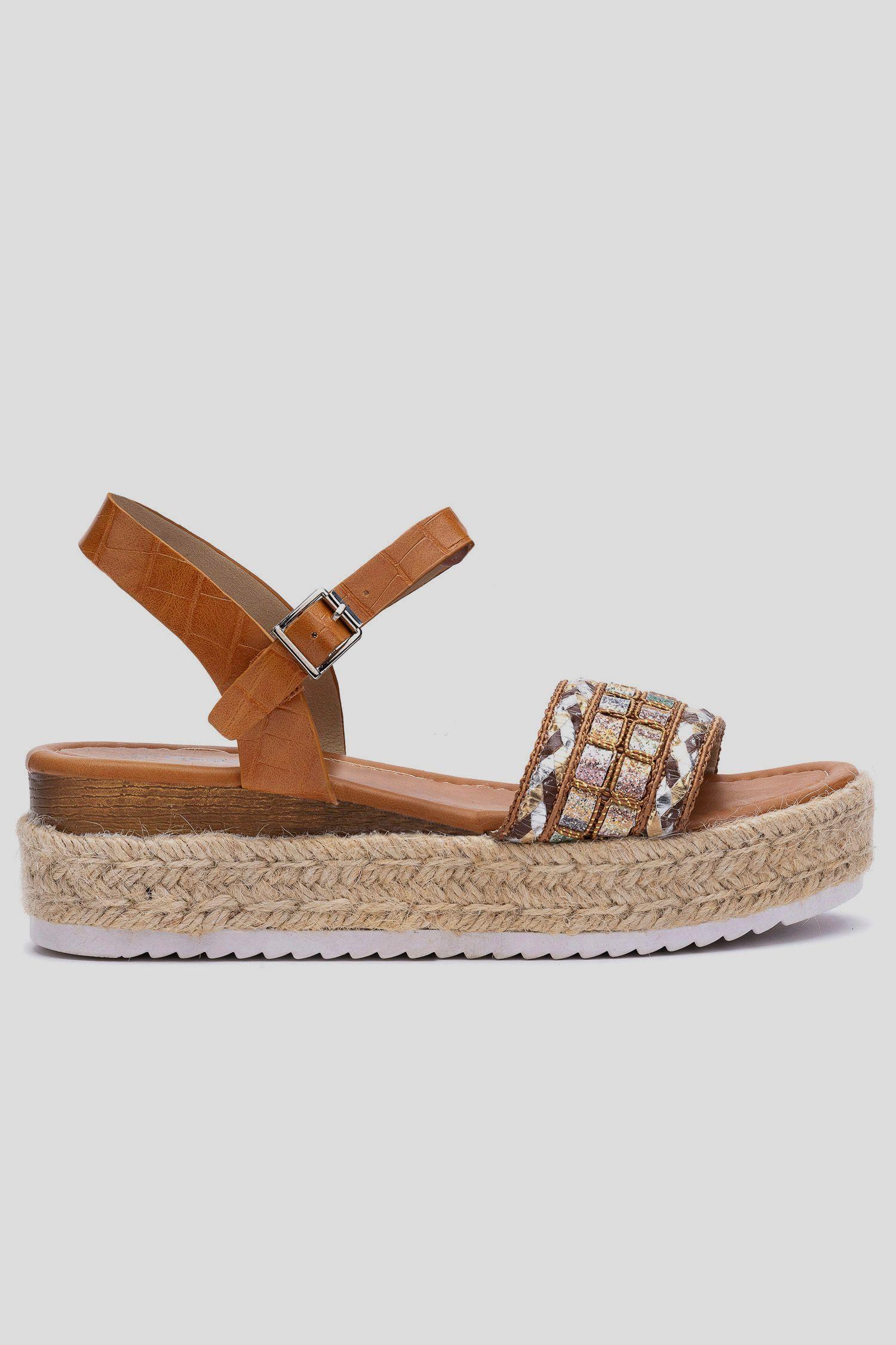 Sandalia Mujer Café Sheila Apóstol-0