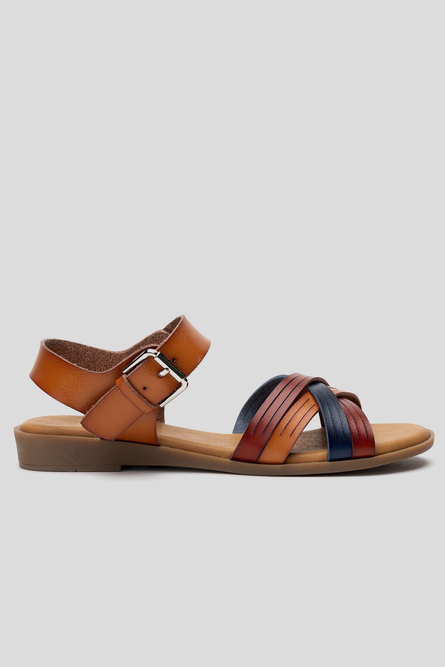 Sandalia Mujer Camel Begonia Chancleta-0