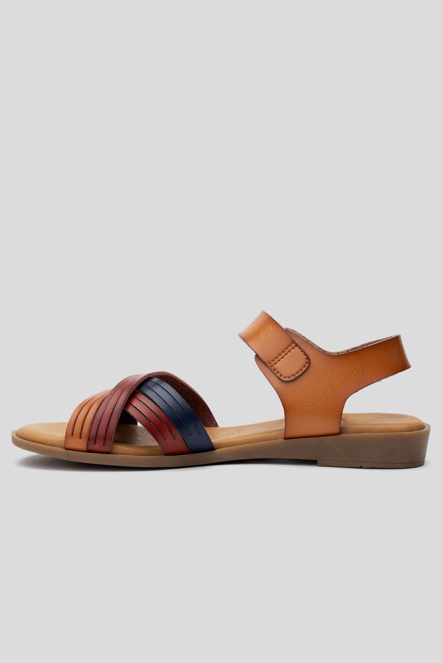 Sandalia Mujer Camel Begonia Chancleta-1