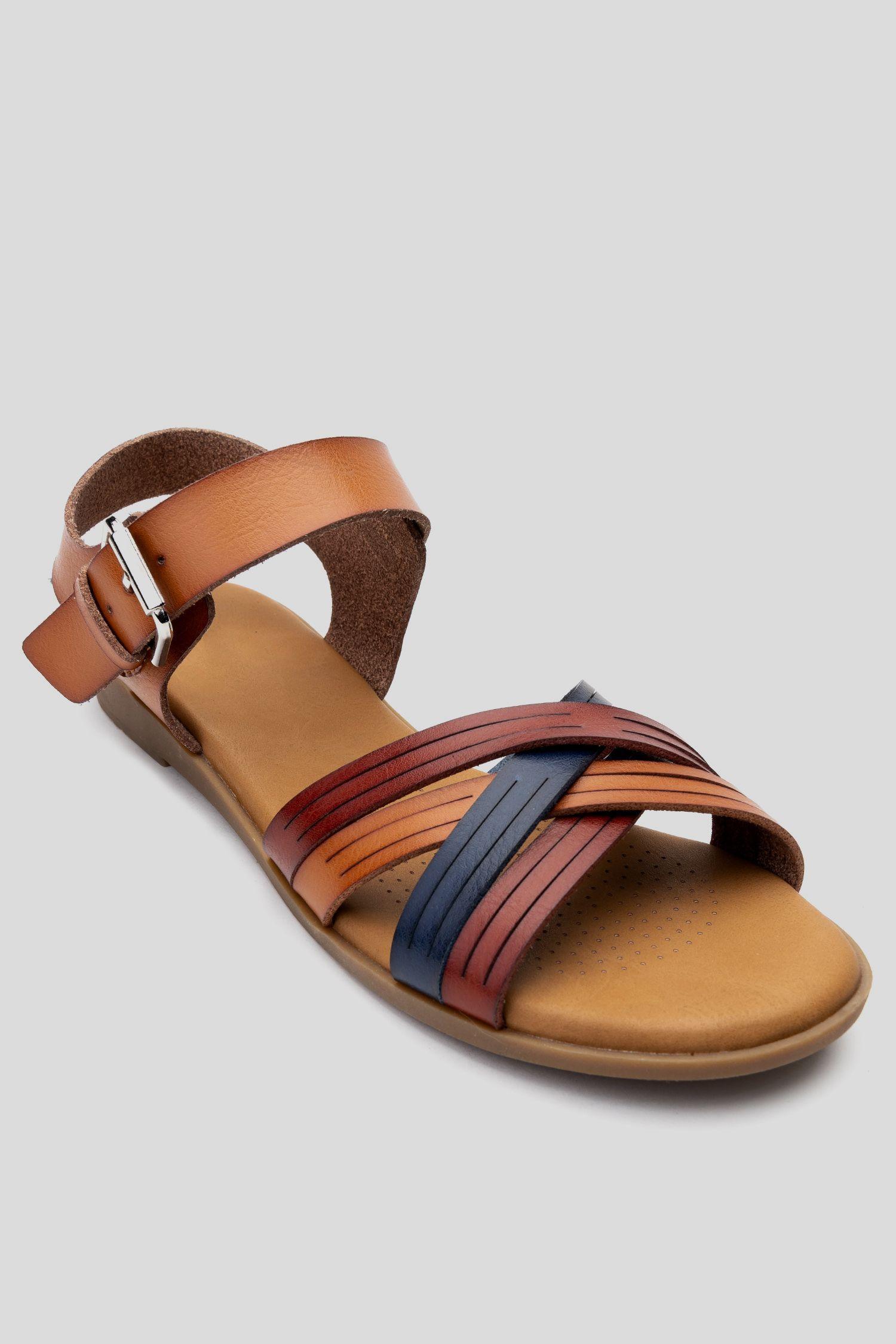 Sandalia Mujer Camel Begonia Chancleta-2