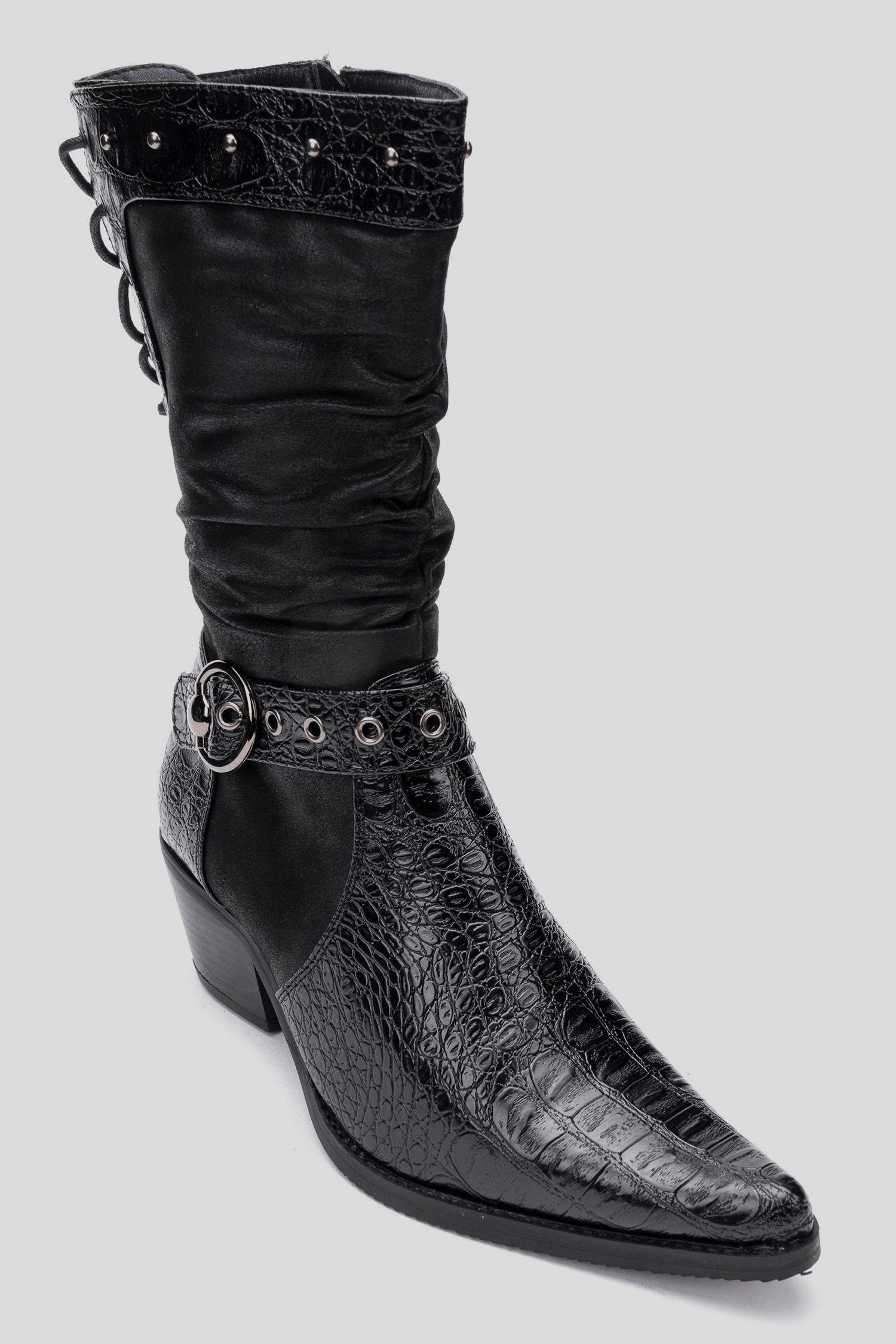 Bota Mujer Negro Ellen Thunder Blue-2
