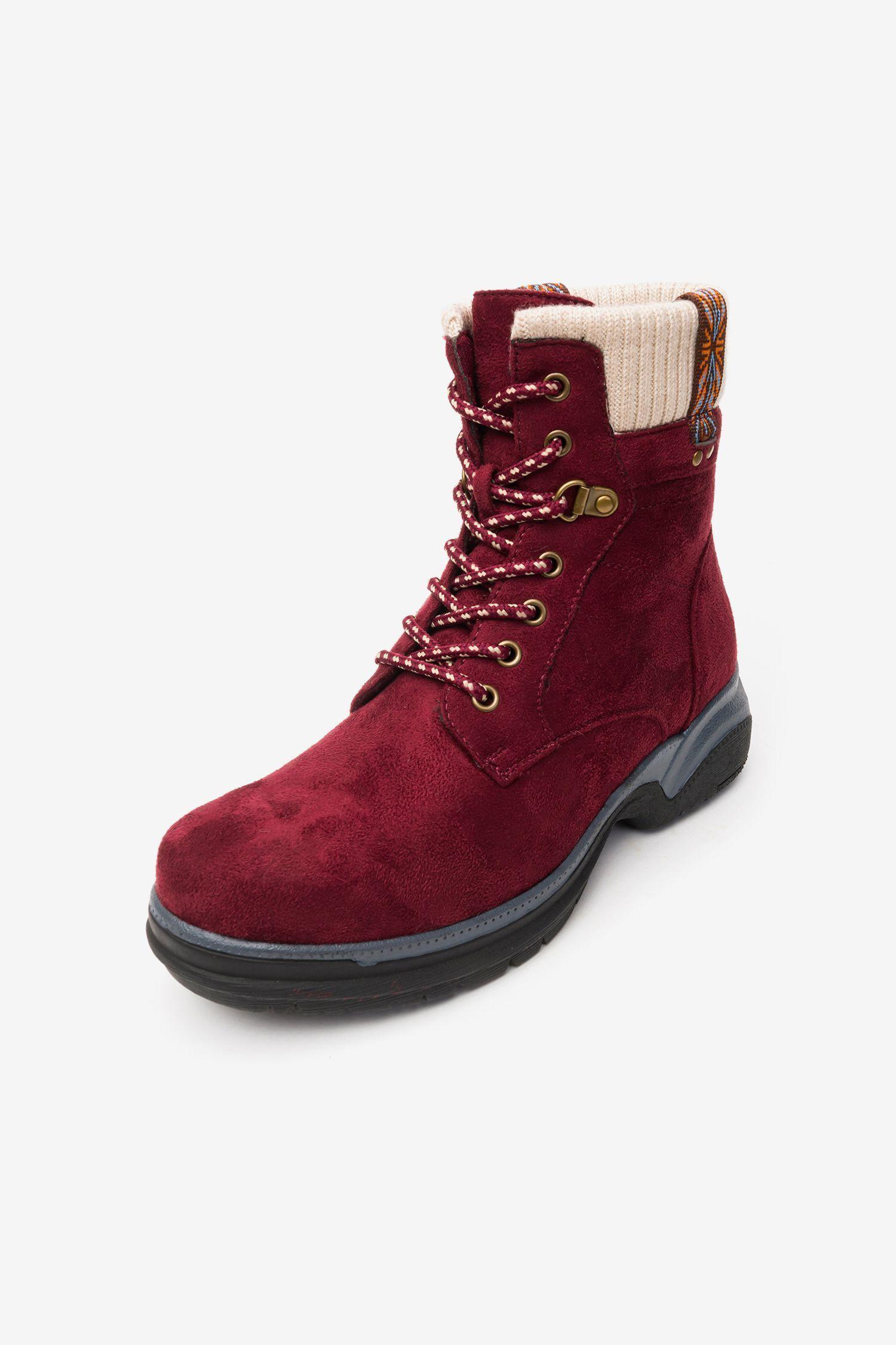 Botín Mujer Rojo Mireya Chancleta-3