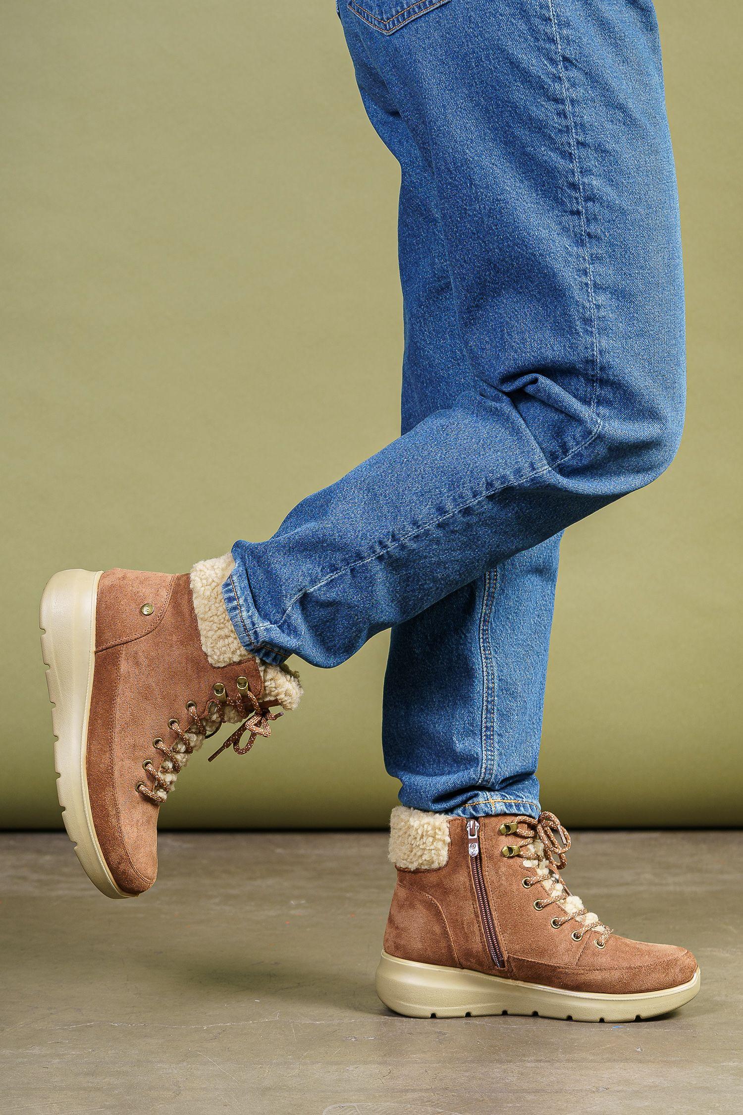 Botín Mujer Café Claro Ame Boteli-0