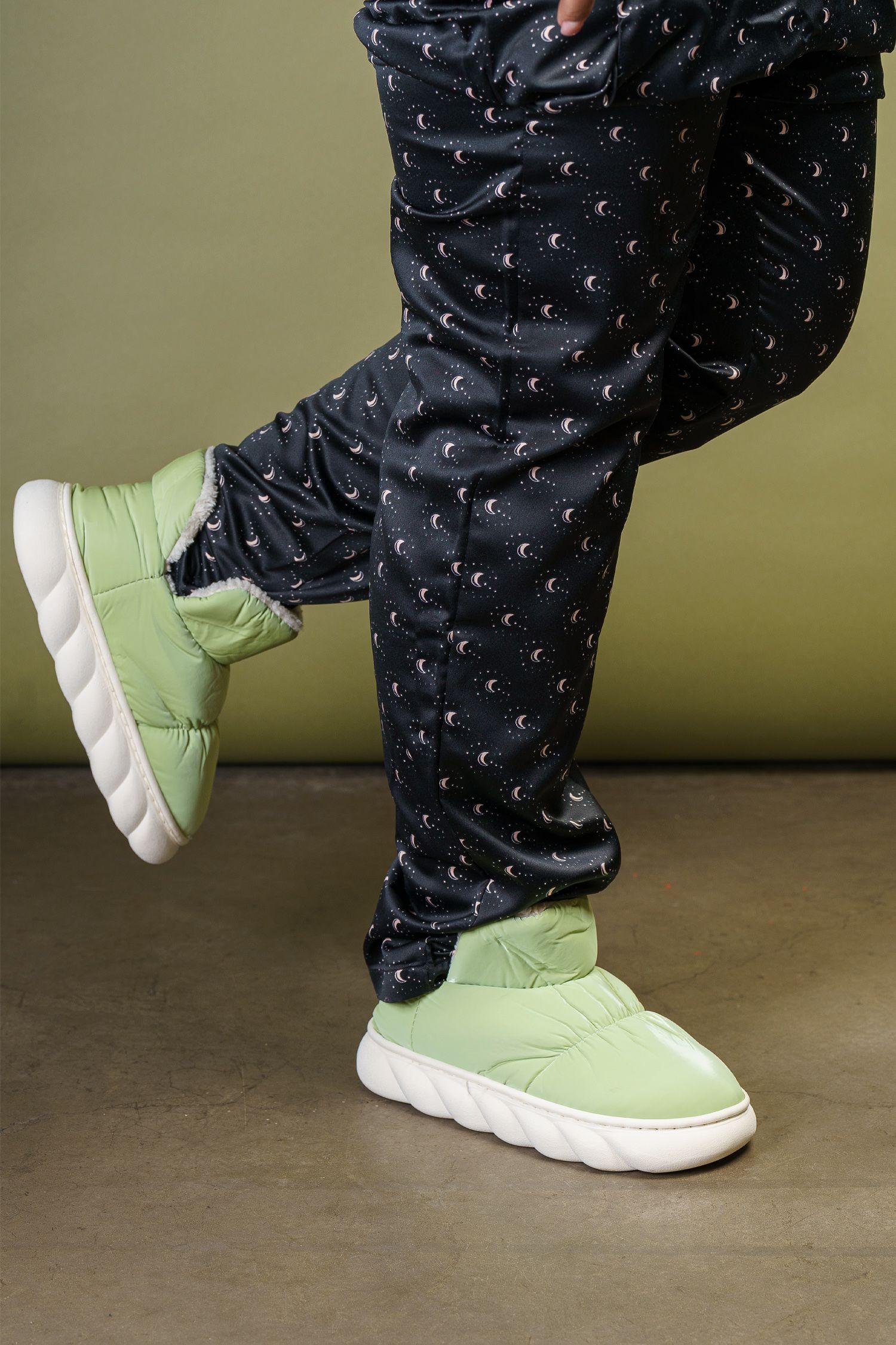 Pantufla Mujer Verde Stéphane Carbin-1