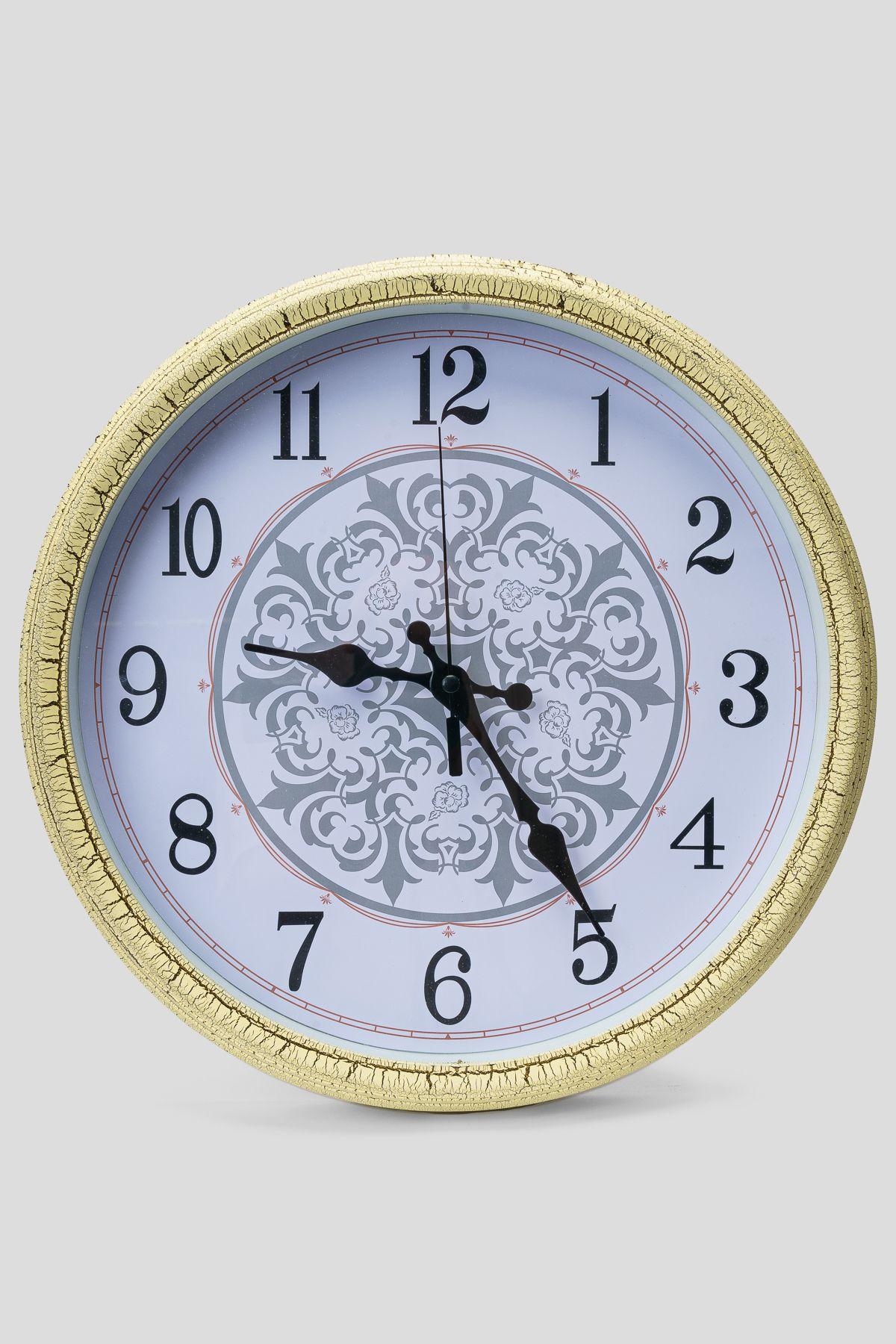 Reloj de Pared Textura Craquelada Amarillo Chinitown-2