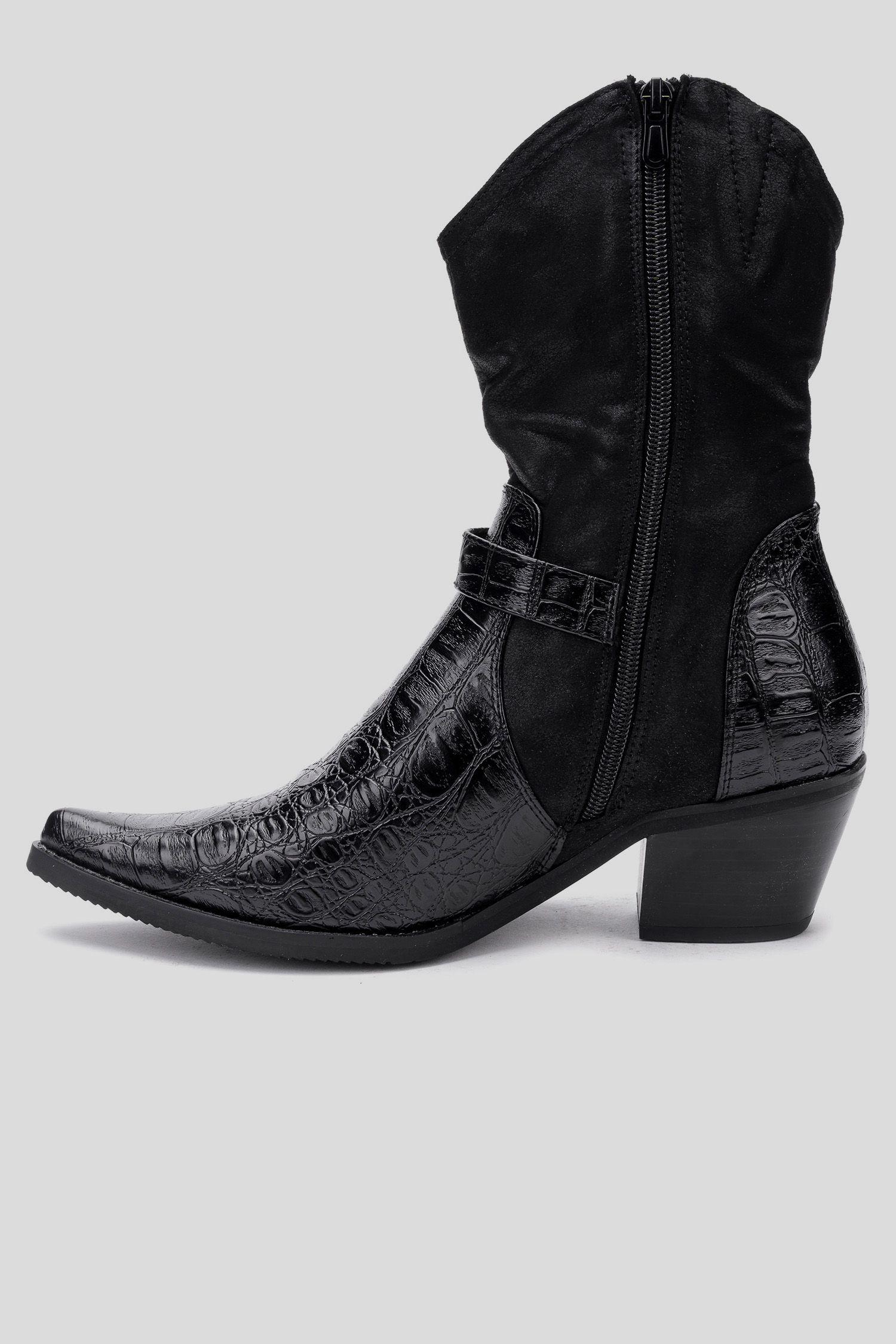 Bota Mujer Negro Donia Chinitown-1