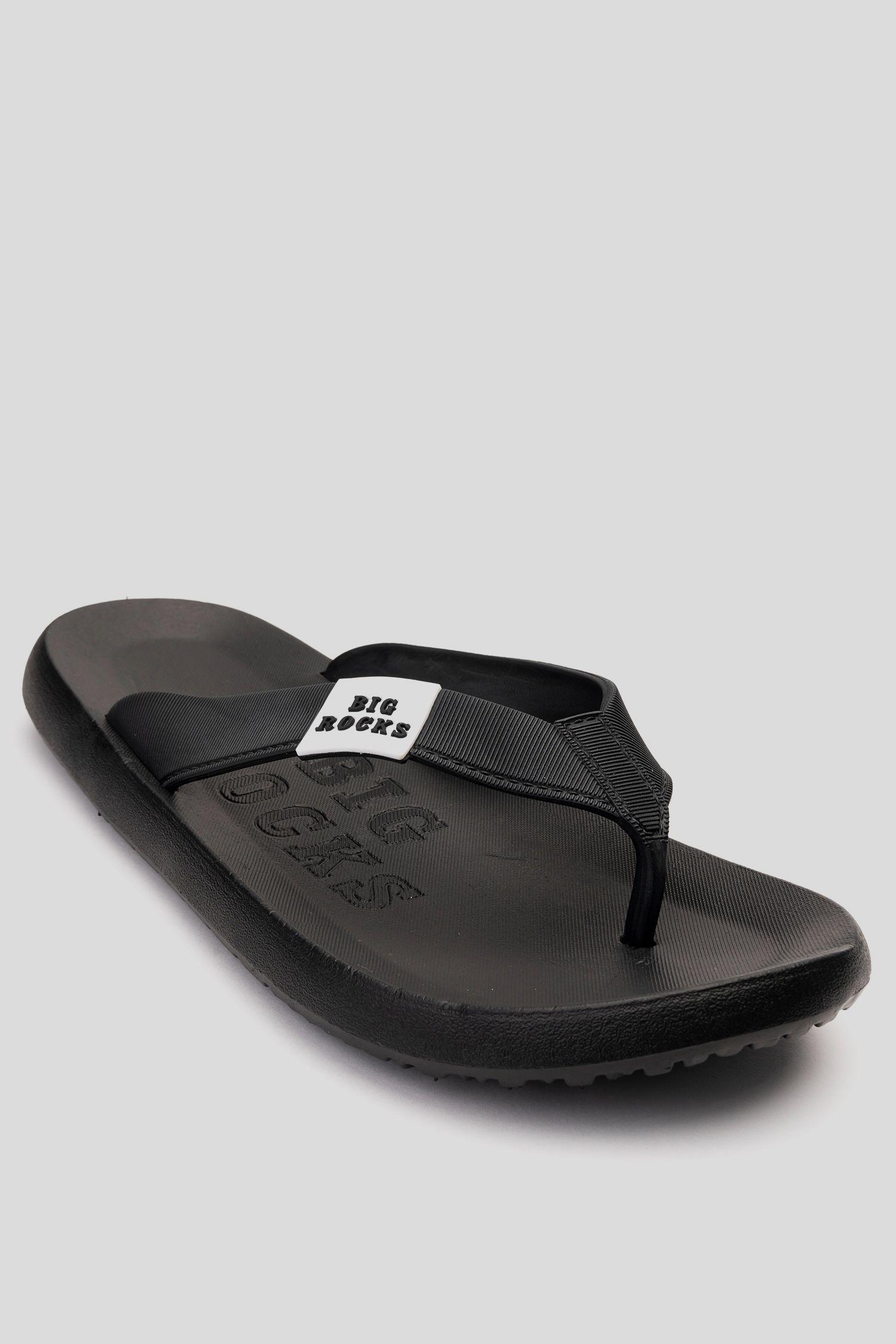 Sandalia Hombre Negro Rocks Chancleta-2