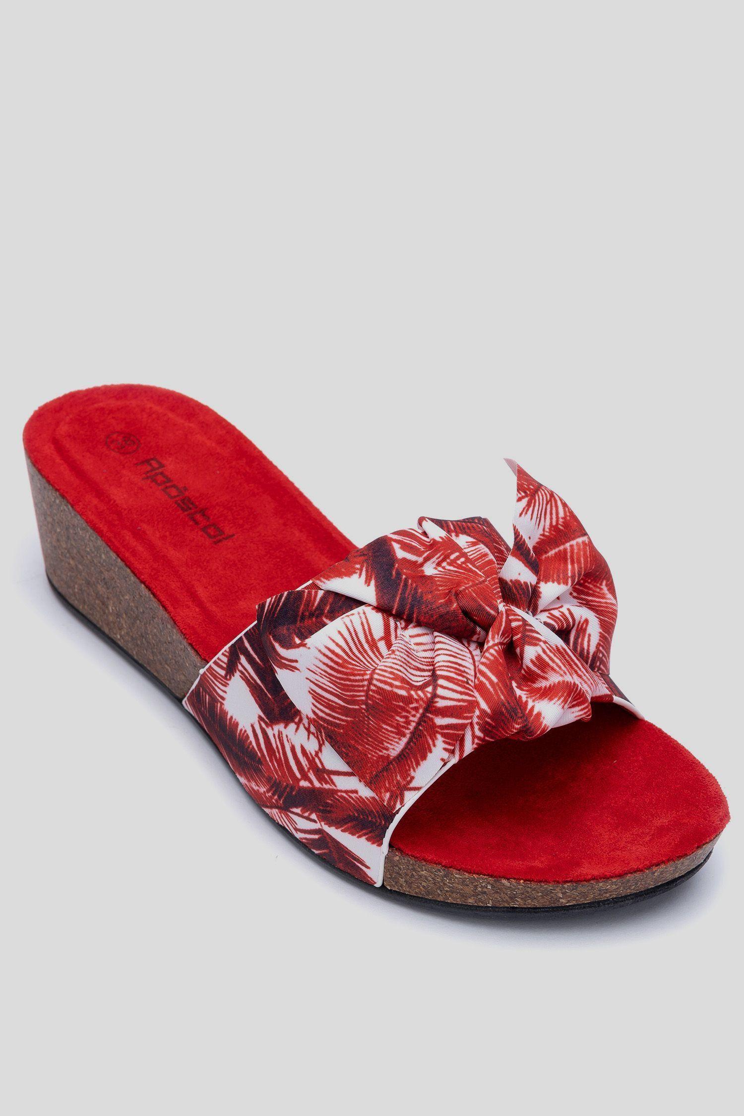 Sandalia Mujer Rojo Meik Apóstol-2