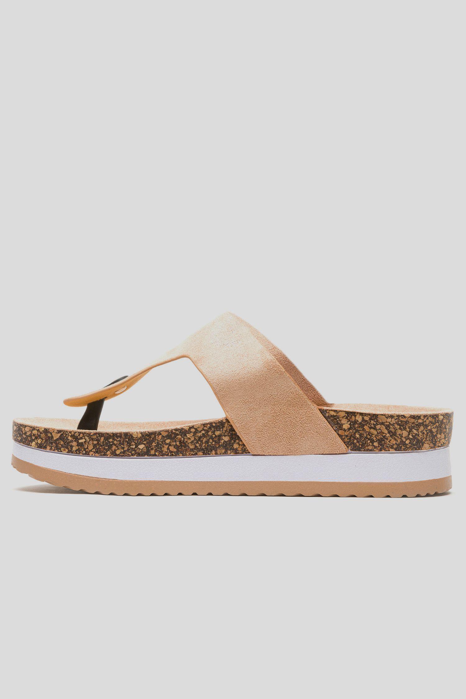 Sandalia Mujer Beige Sally Chancleta-1