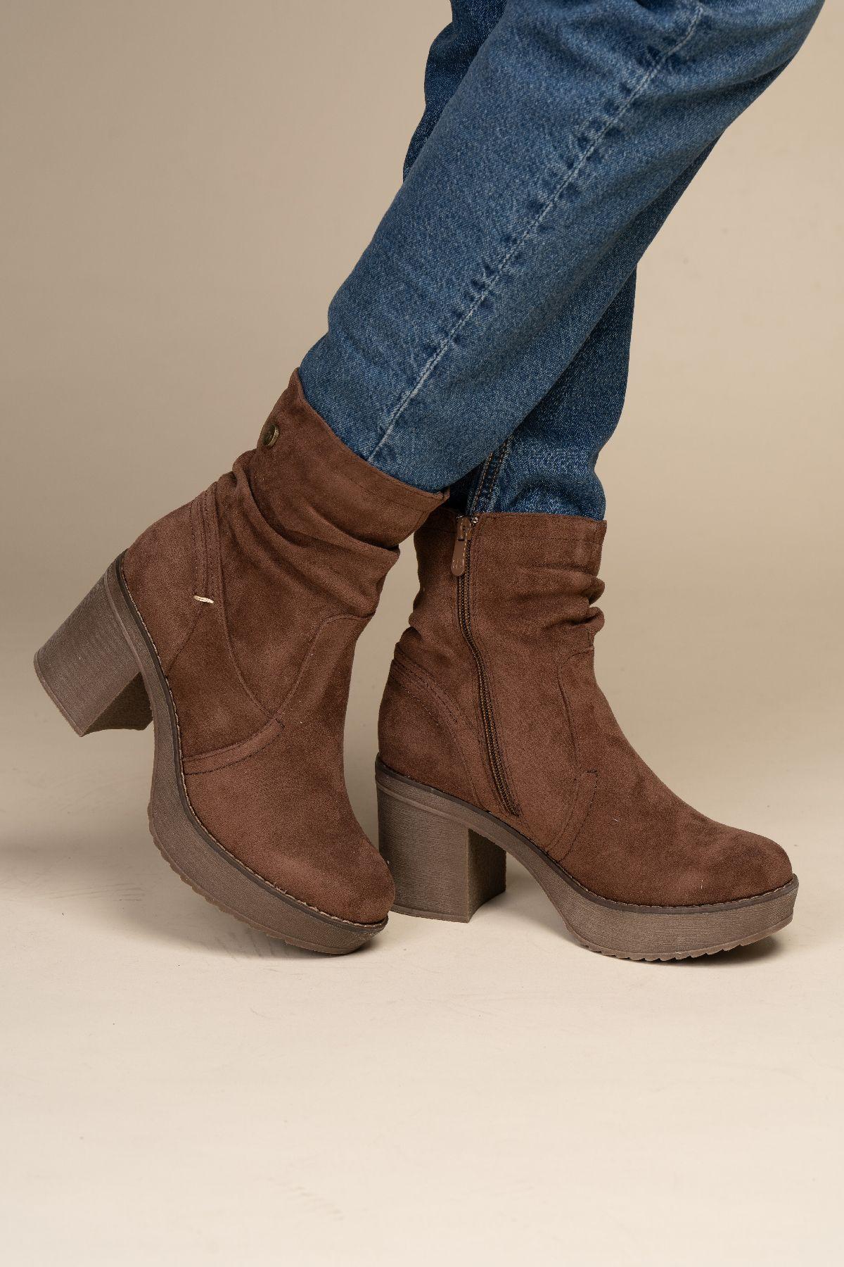 Bota Casual Mujer Café Josh Chinitown-4