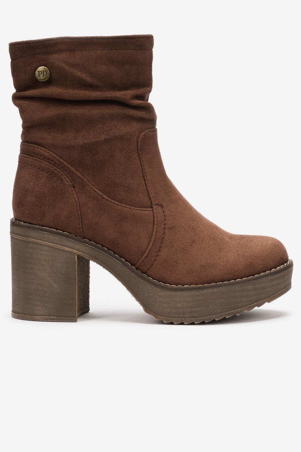 Bota Casual Mujer Café Josh Chinitown-0