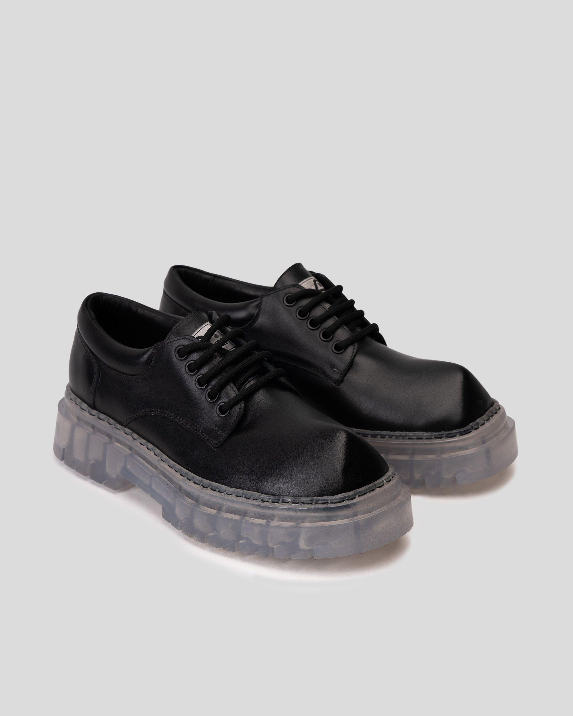 Zapato Cuero Rinho Negro Cristal Landazuri-1