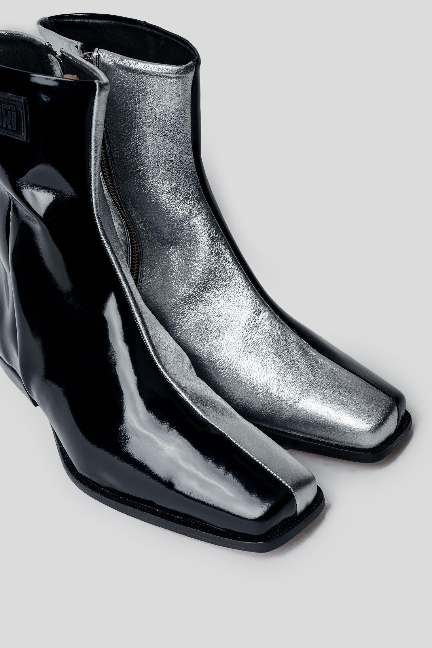 Botín Cuero Poseidón Plata Landazuri-3