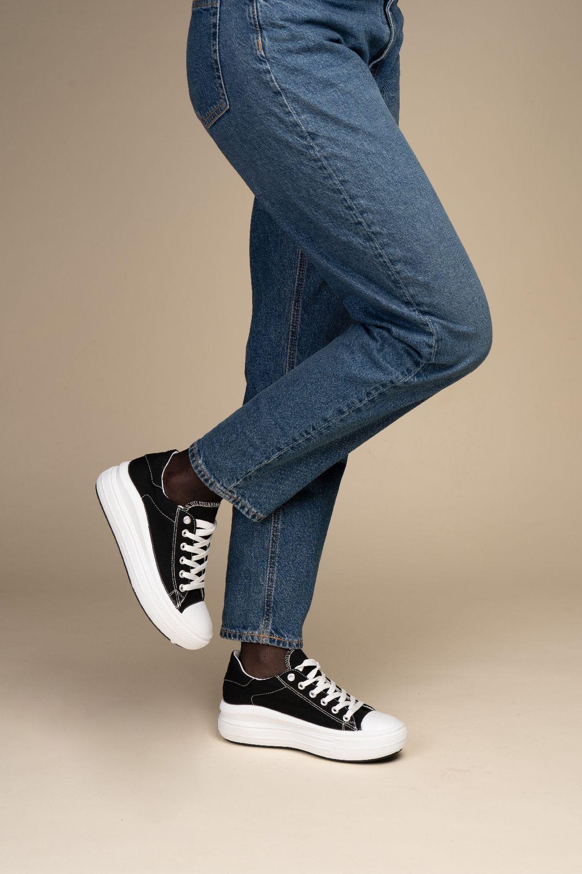 Zapatilla Urbana Mujer Negro Wesley Chinitown-1