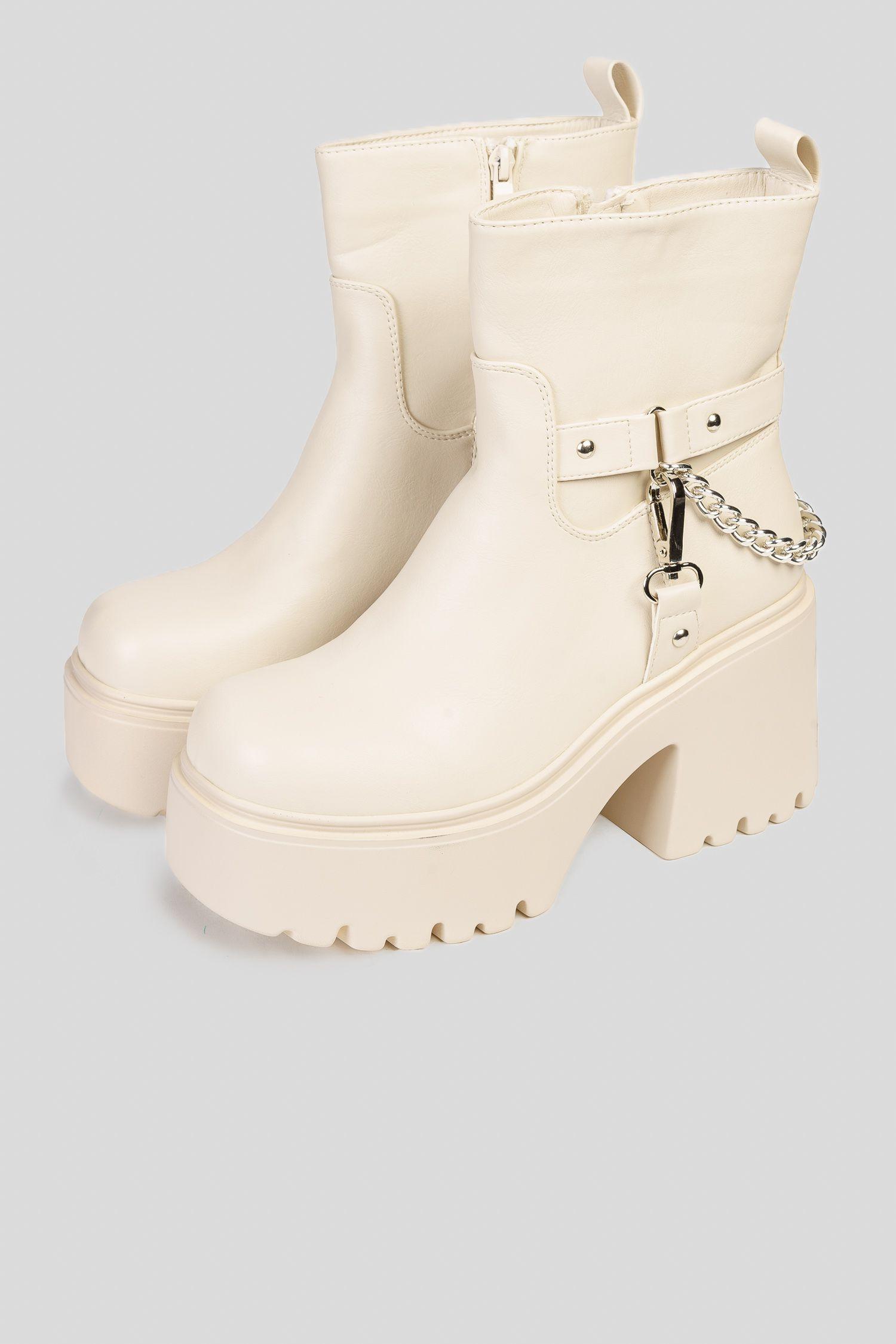 Botín Mujer Beige Hanan Boteli-2