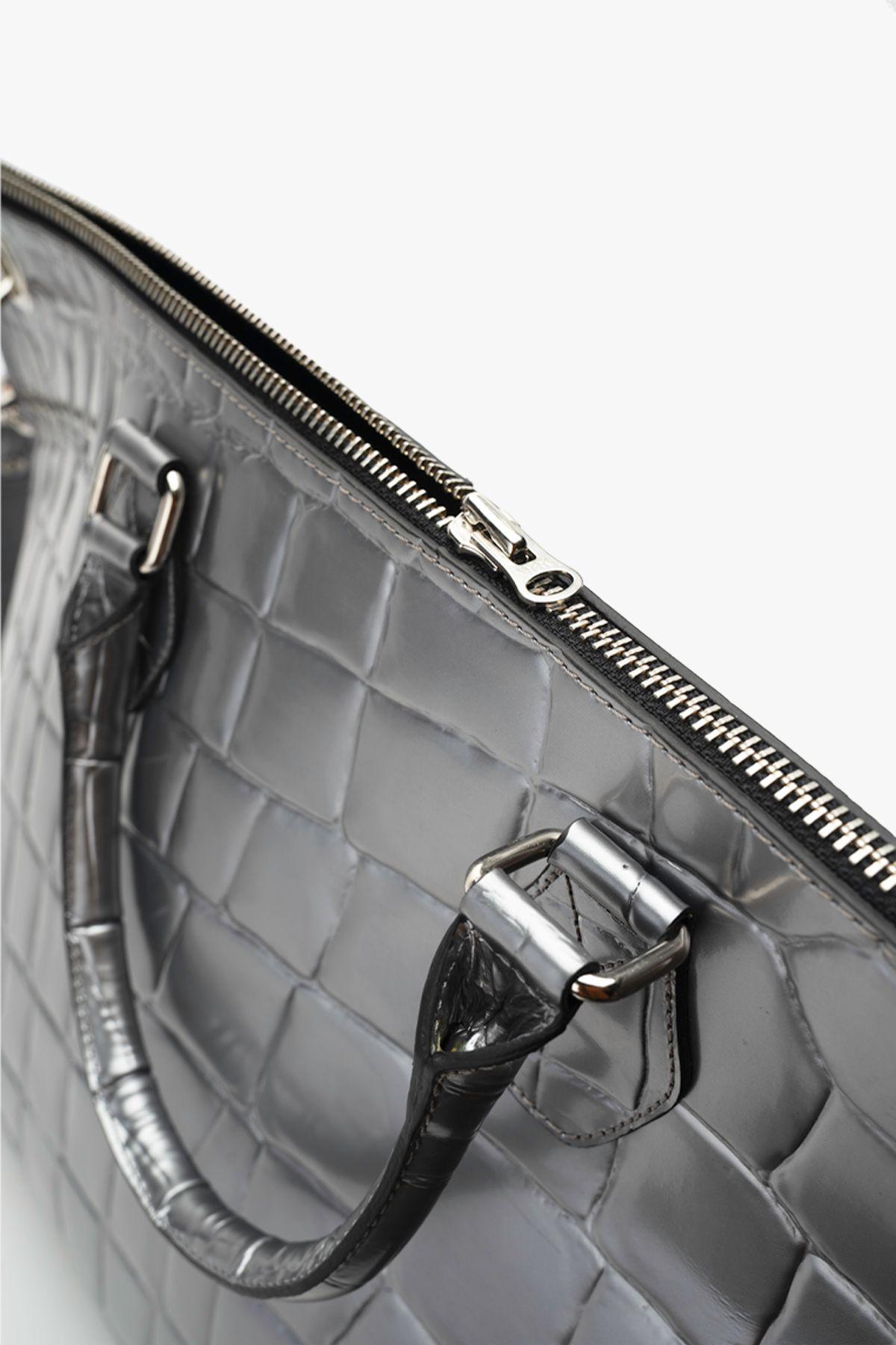Bolso de Diseñador Plata Mosaico Landazuri-3