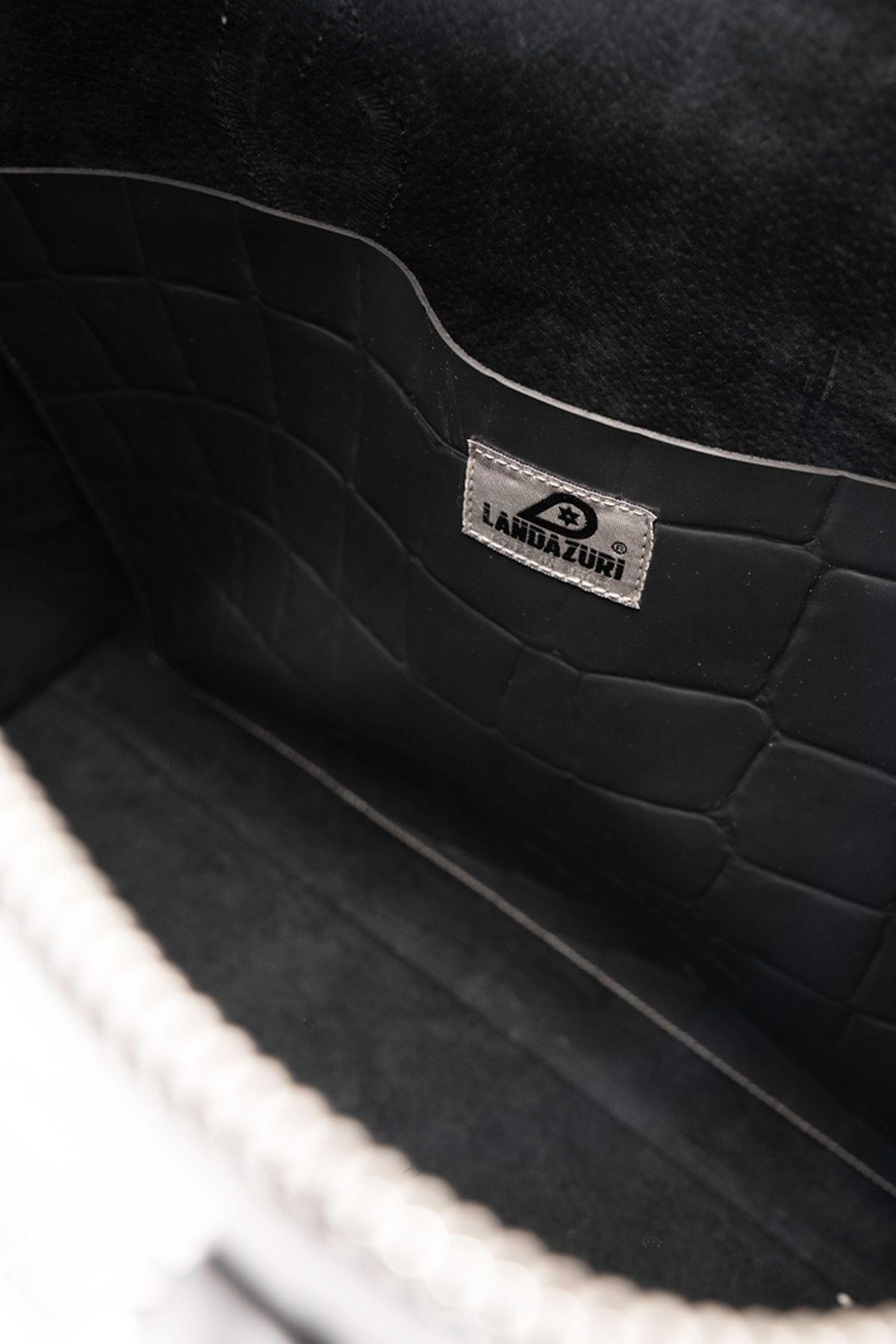 Bolso de Diseñador Plata Mosaico Landazuri-6