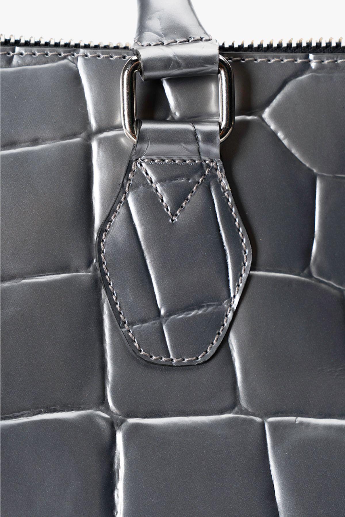 Bolso de Diseñador Plata Mosaico Landazuri-8