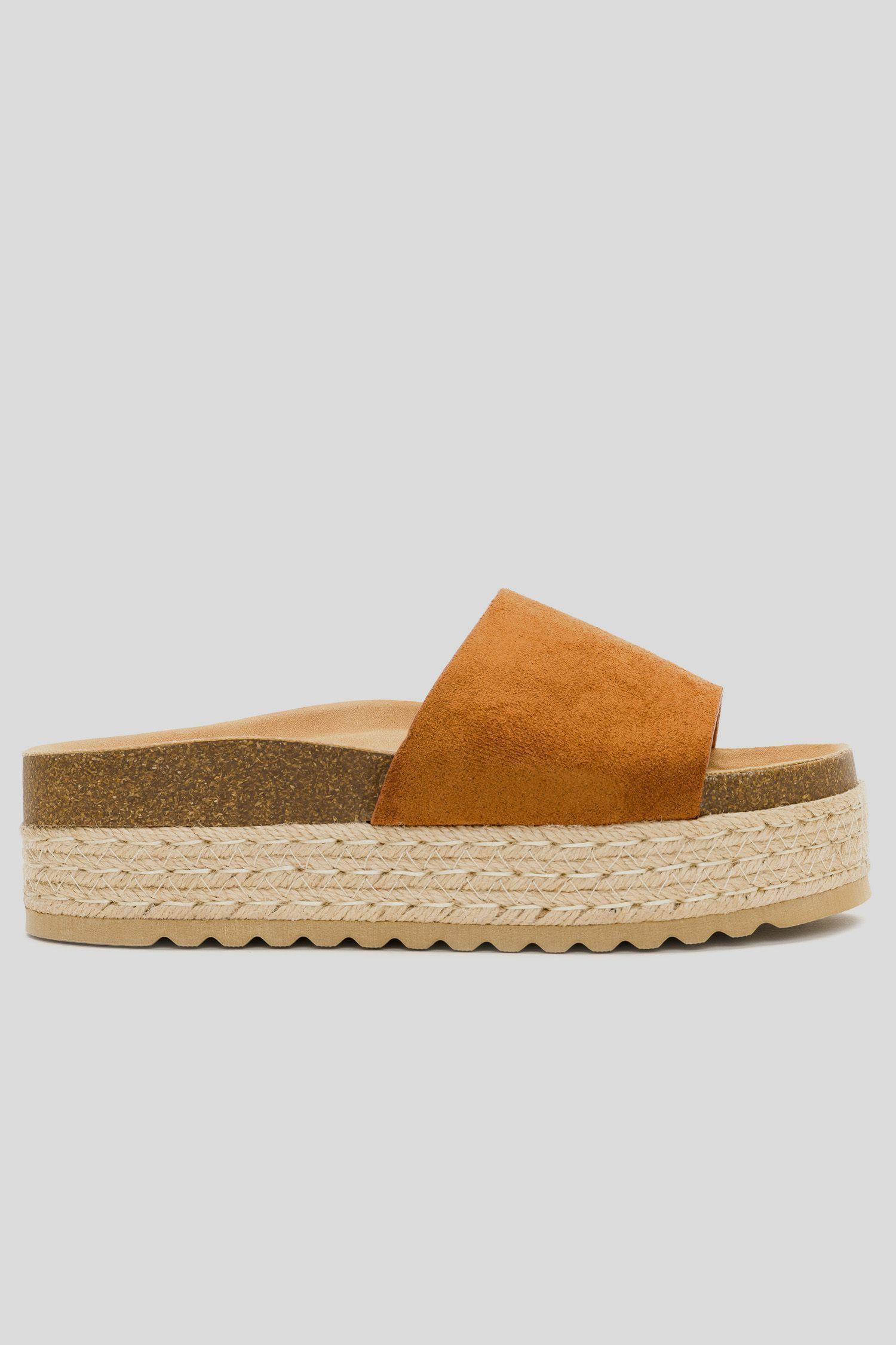 Sandalia Mujer Camel Cali Chancleta-0
