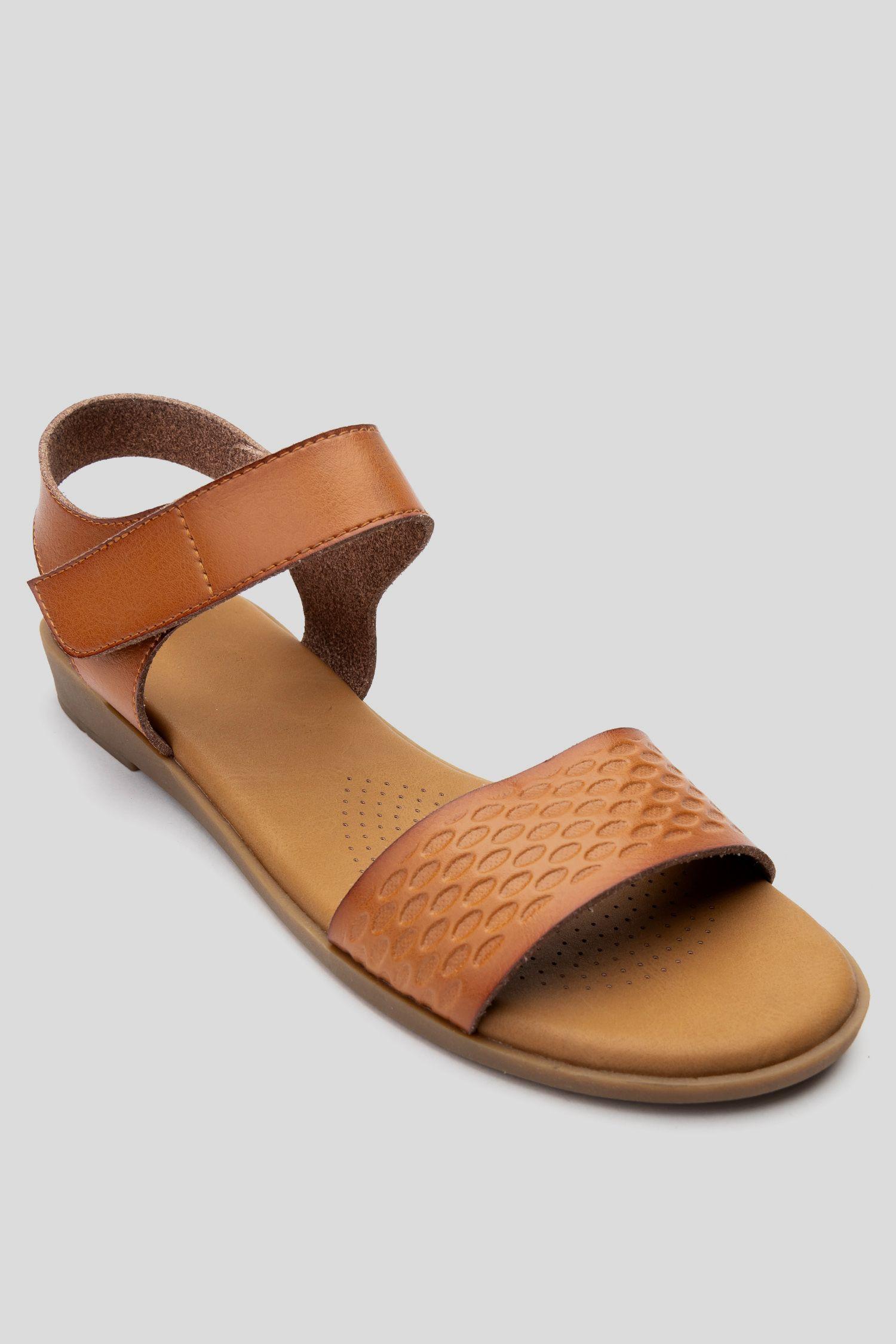Sandalia Mujer Camel Selma Chancleta-2