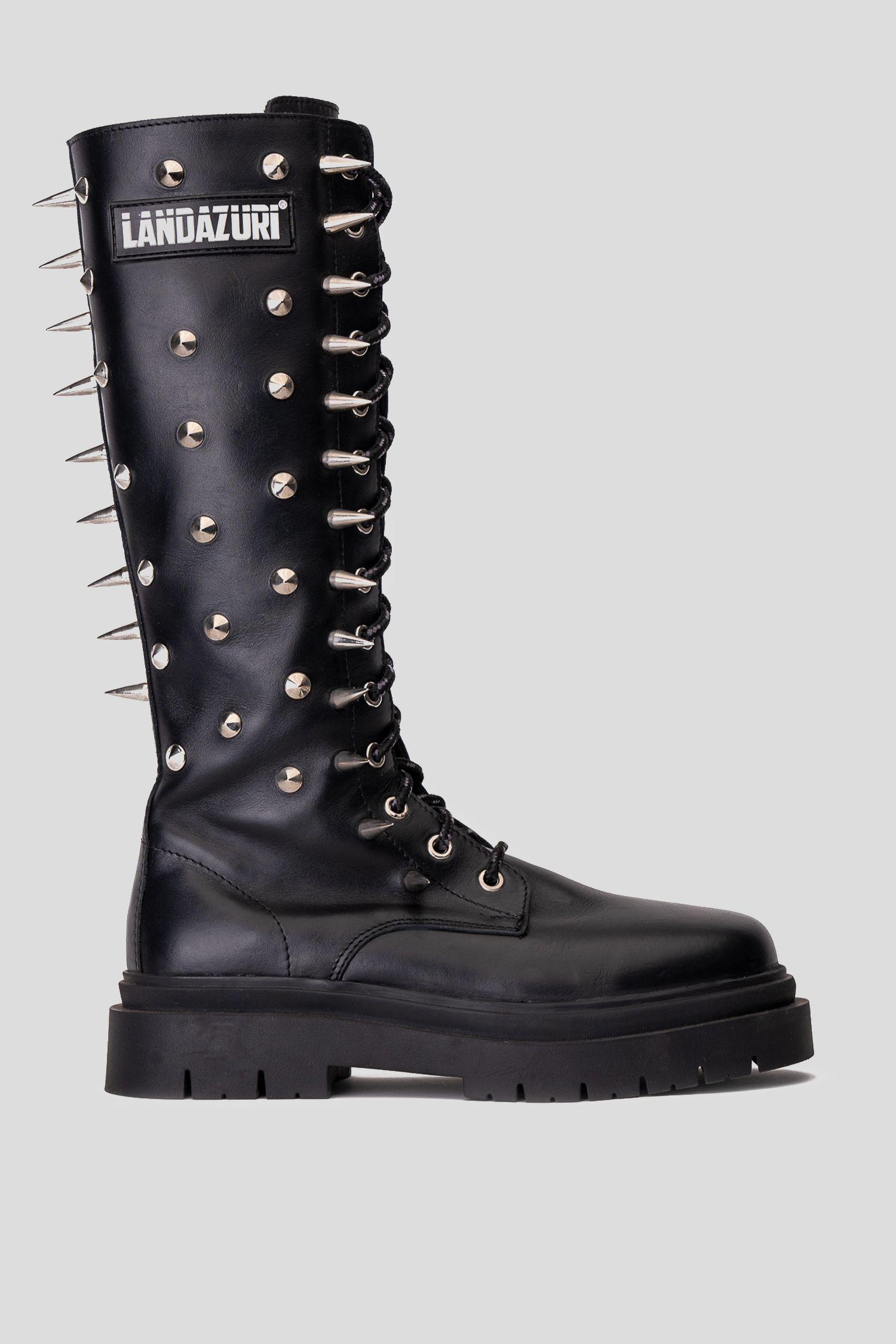 Bota Cuero Daryl Prizma Negro Landazuri-0