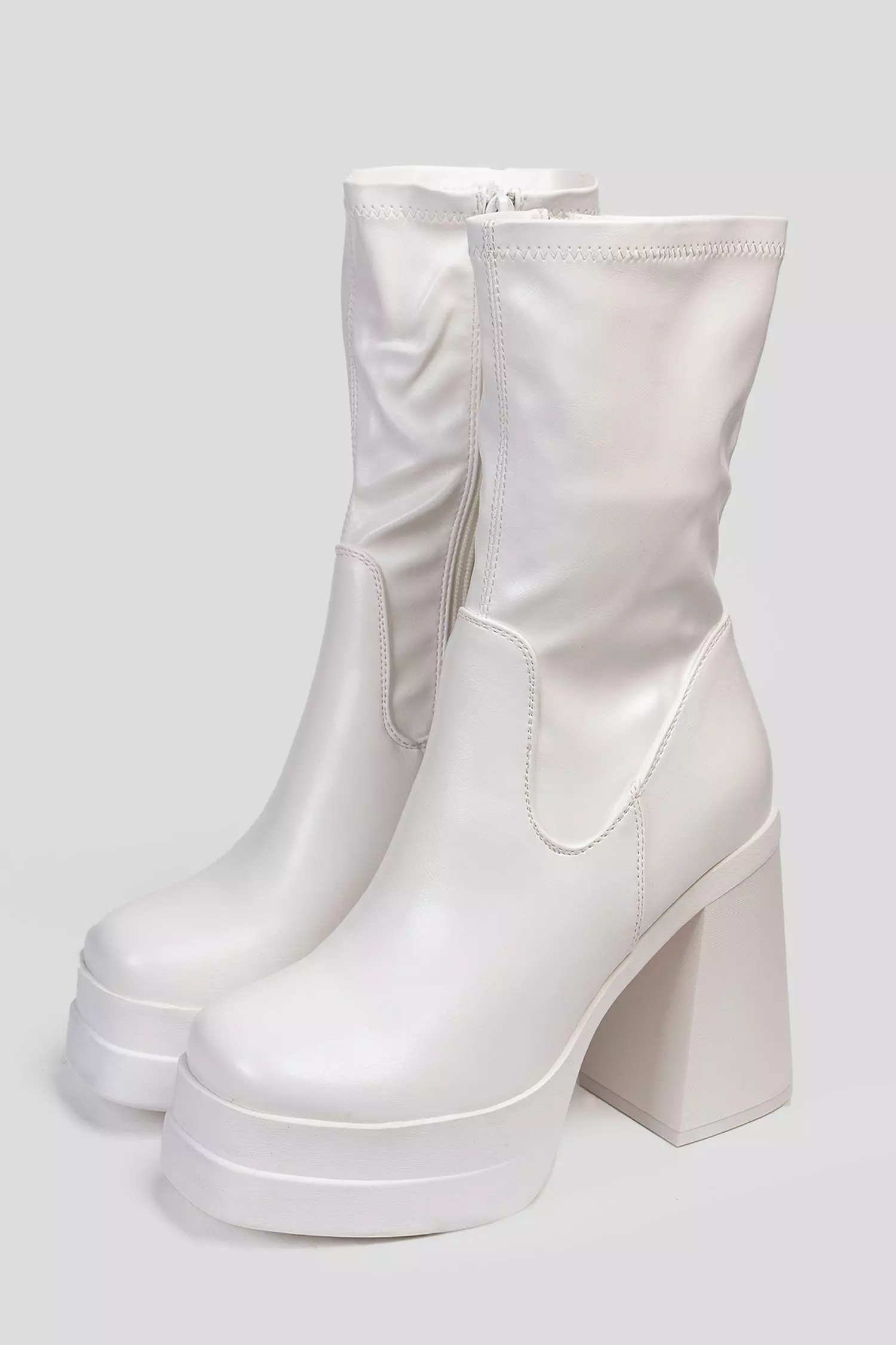 Bota Mujer Blanco Emilie Chinitown-2