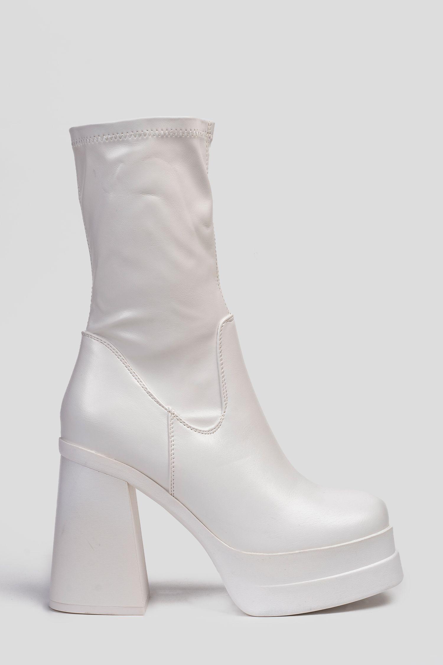 Bota Mujer Blanco Emilie Chinitown-0