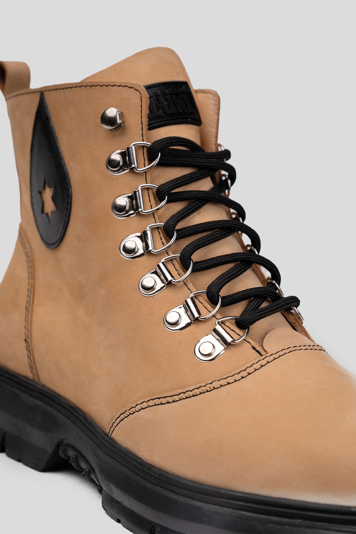 Botín Urbano Cuero Terrah Negro Camel Landazuri-7