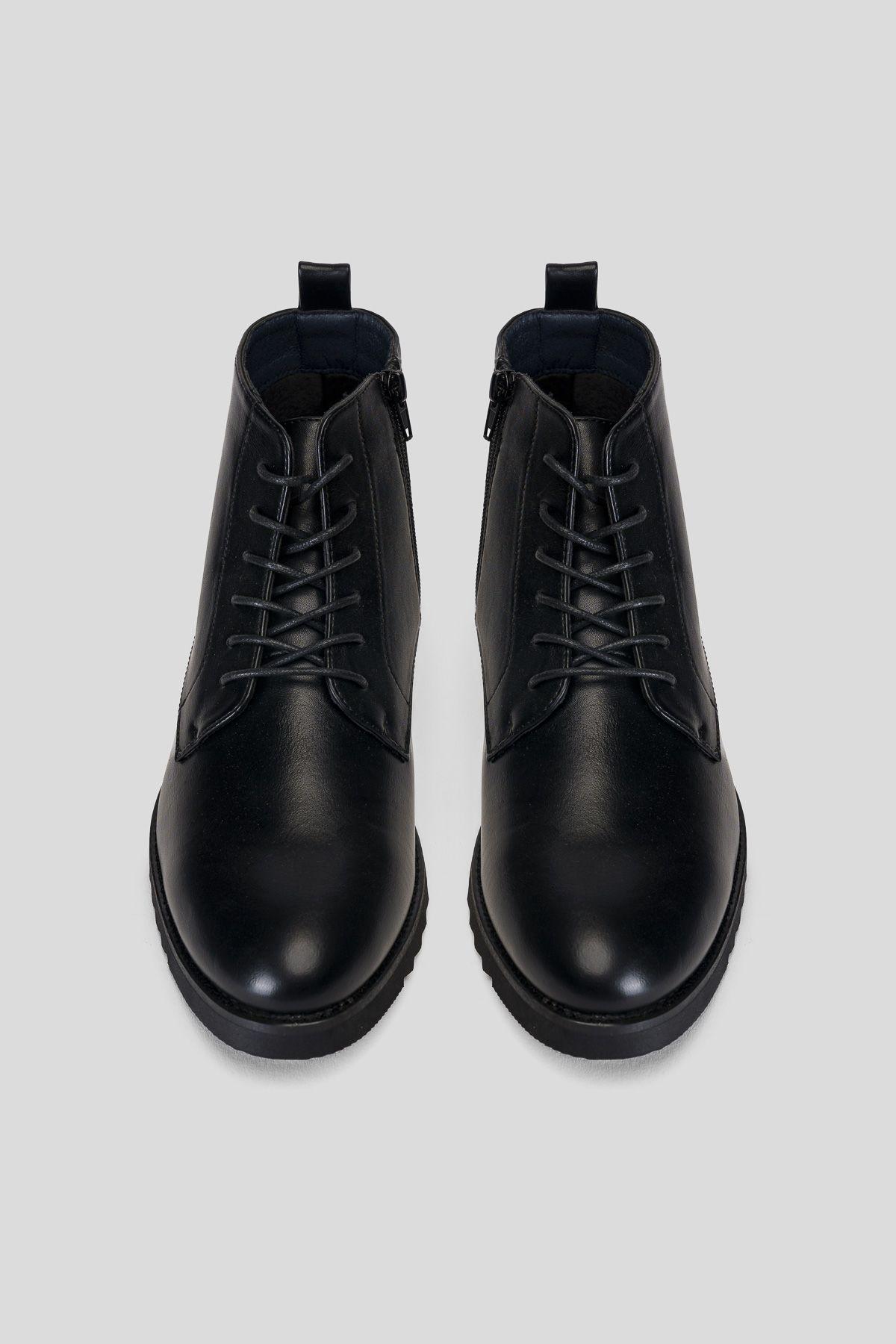 Botín Hombre Negro Saúl Thunder Blue-2