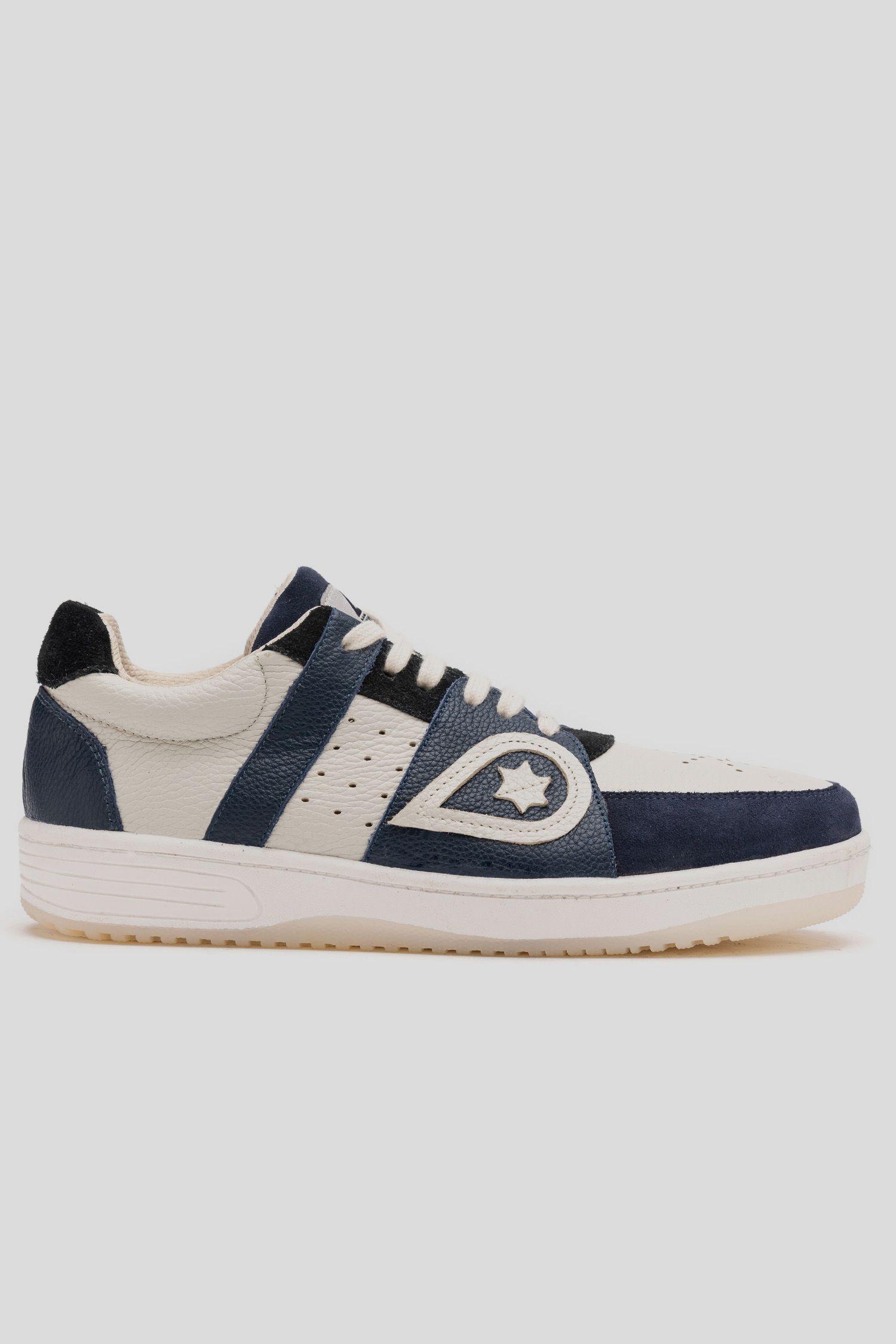 Zapatilla Cuero Unus Azul Landazuri-0