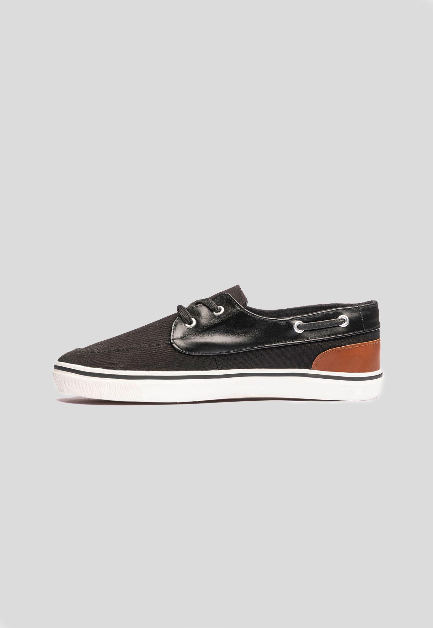 Zapatilla Hombre Negro Galeon Chancleta-1