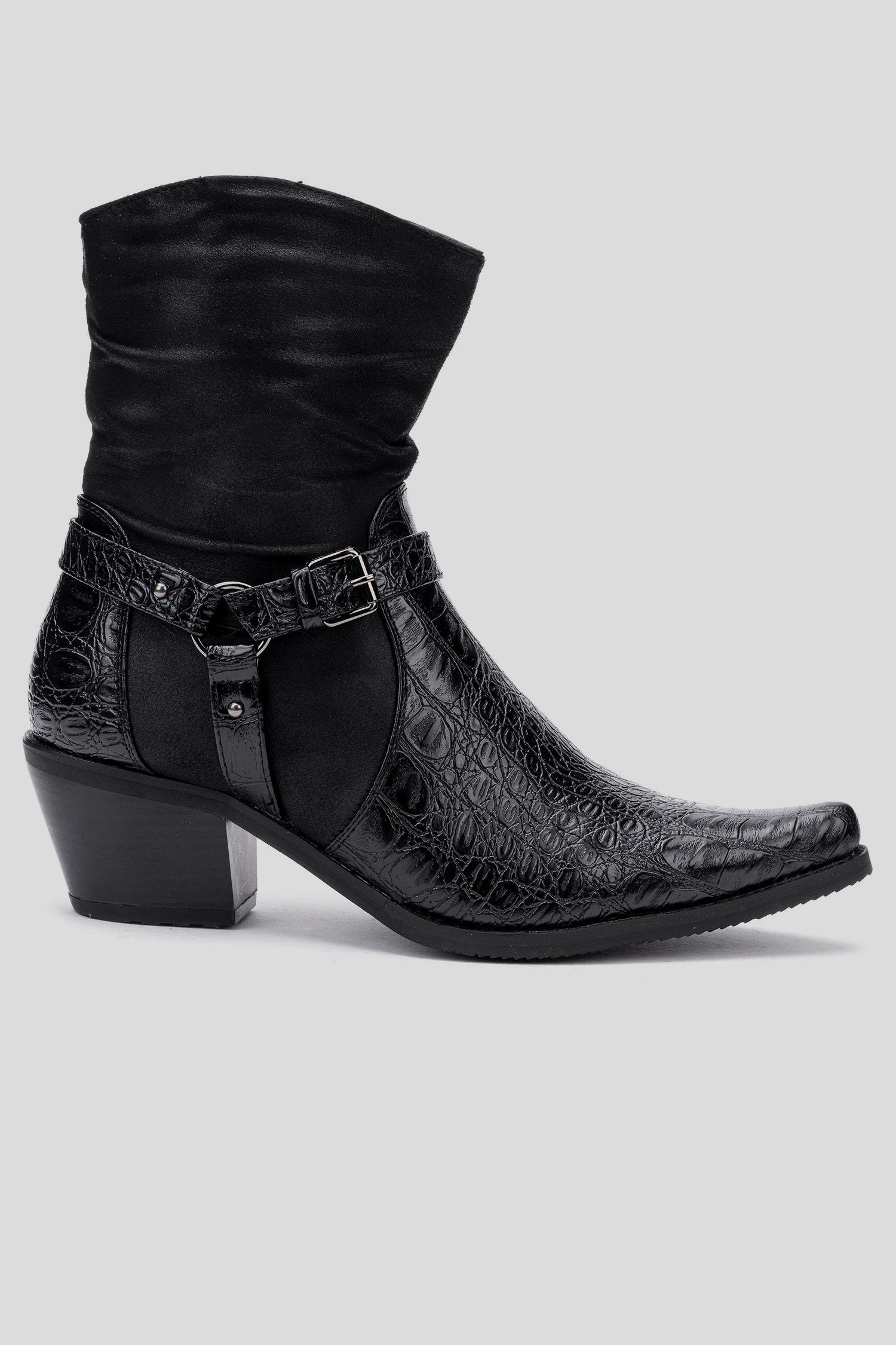 Bota Mujer Negro Zucca Thunder Blue-0