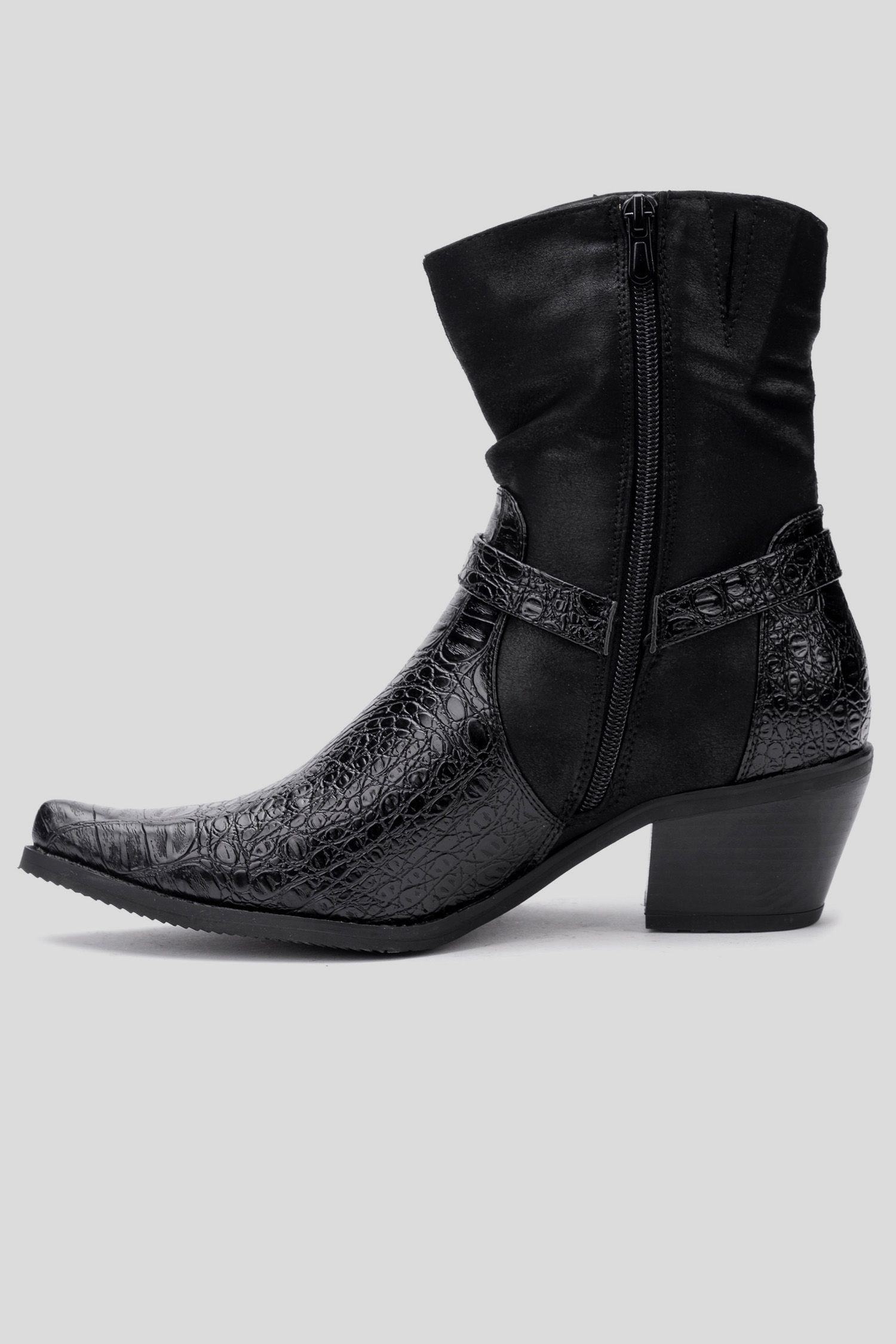 Bota Mujer Negro Zucca Thunder Blue-1