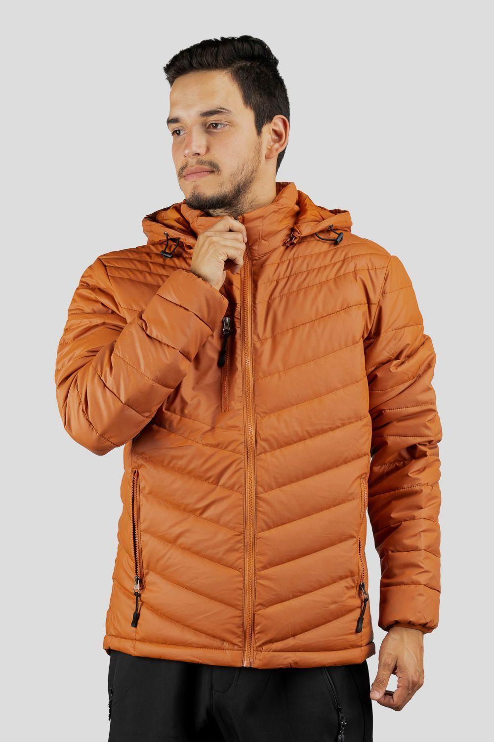 Parka Termica Outdoor Elbrus Hombre Naranjo Blue Mountain-0