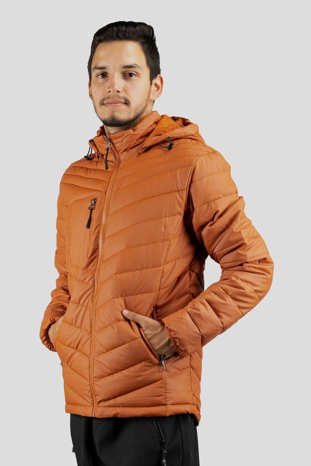 Parka Termica Outdoor Elbrus Hombre Naranjo Blue Mountain-1