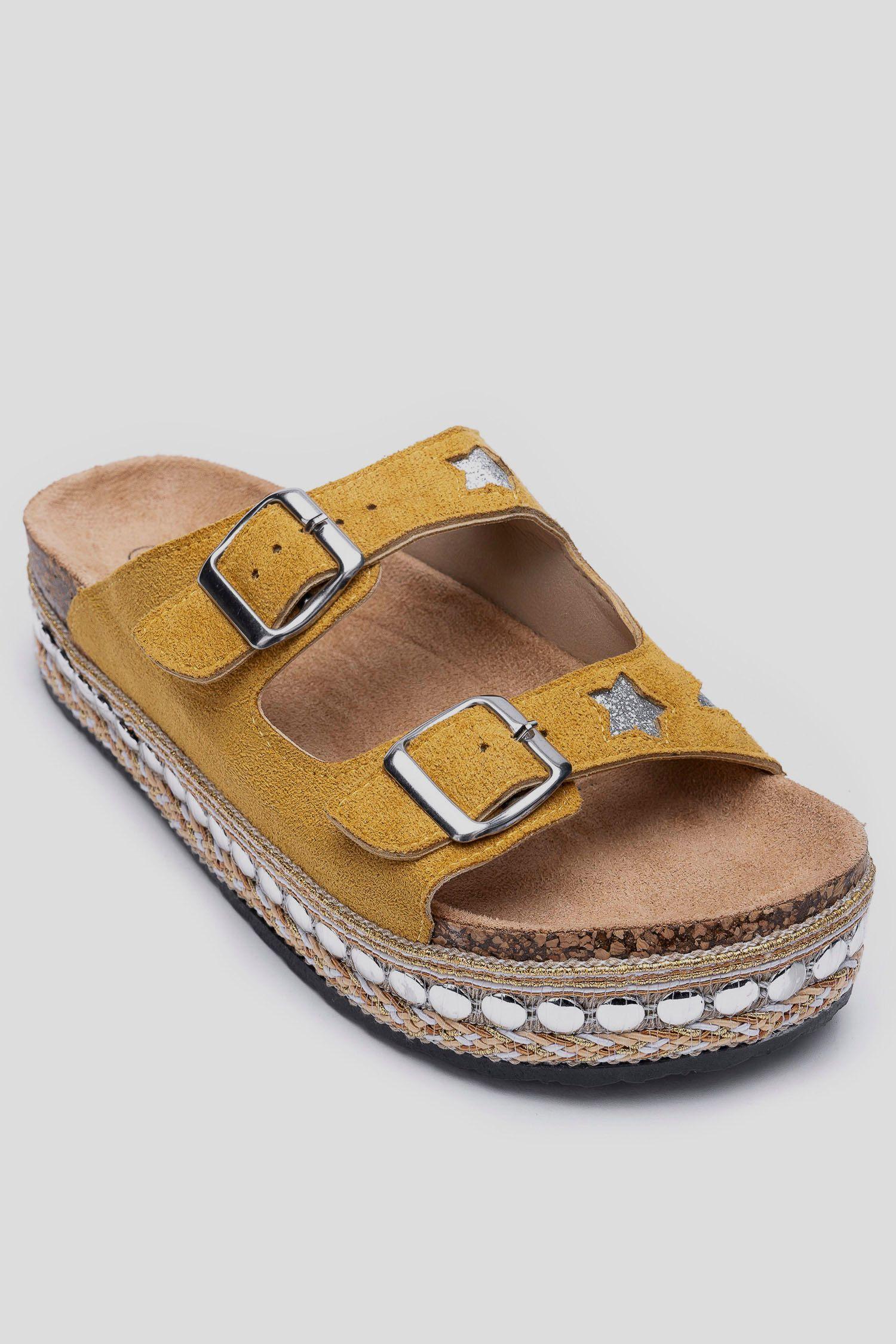 Sandalia Mujer Amarillo Vieras Apóstol-2