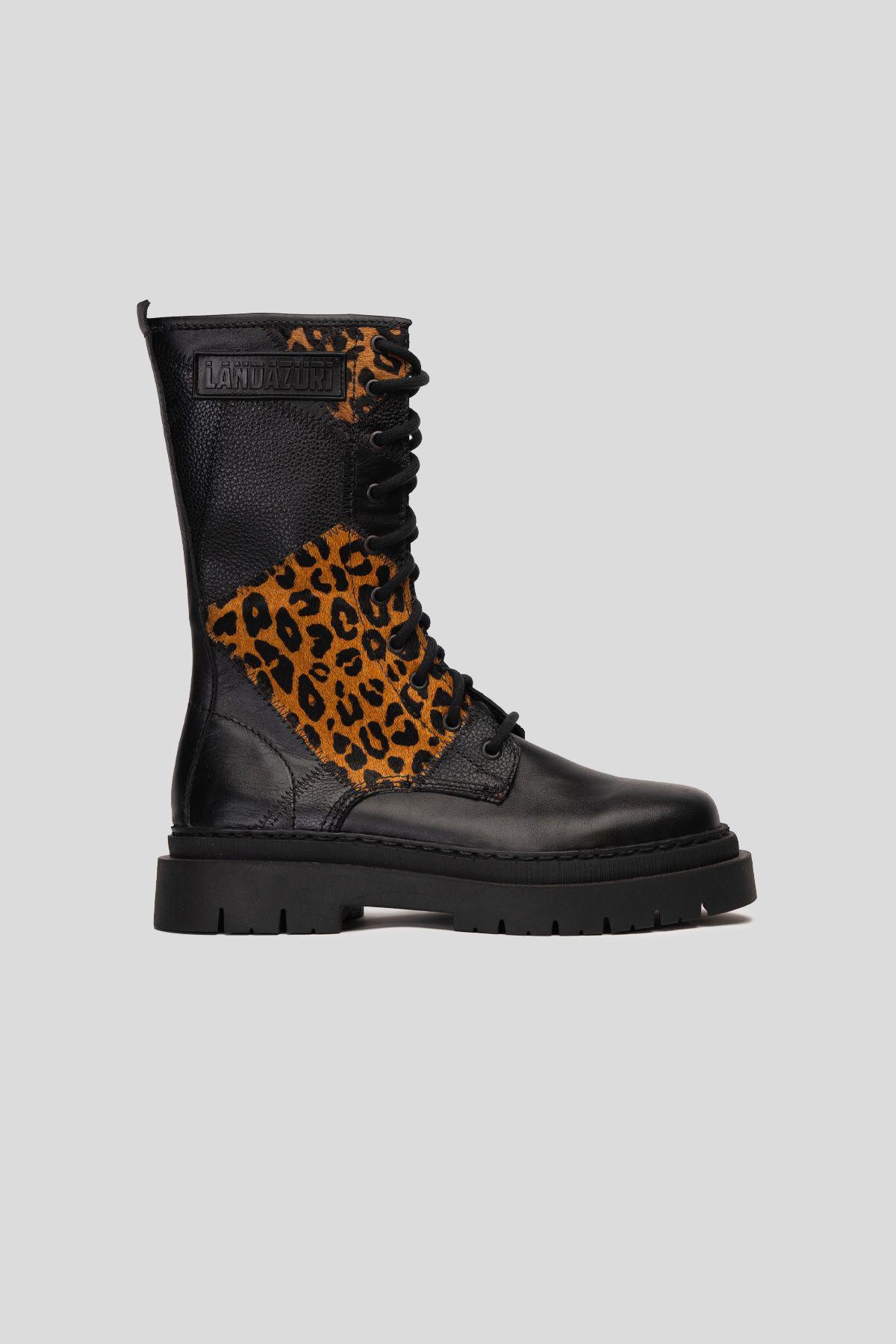 Bota Samurai Fuse Print Negro Landazuri-0
